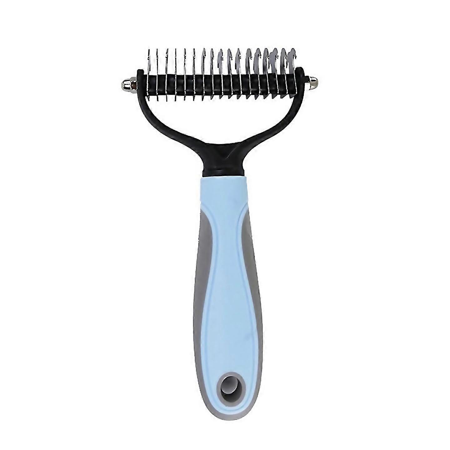 For Long Unkempt Hair Removal Comb Dog Brush L Blue