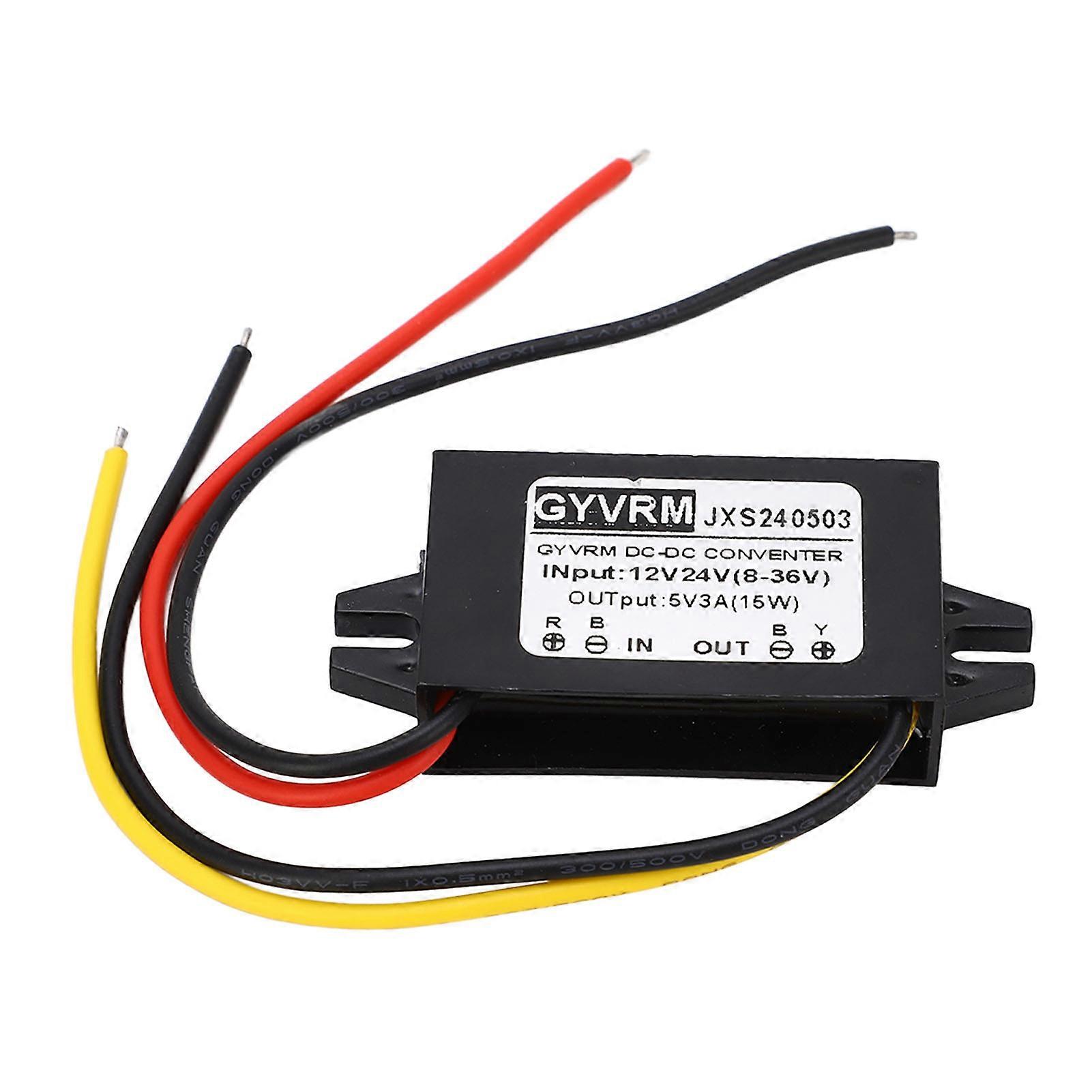 Module convertisseur de tension CC Buck haute efficacité 12 V 24 V à 5 V 3 A, étanche IP67