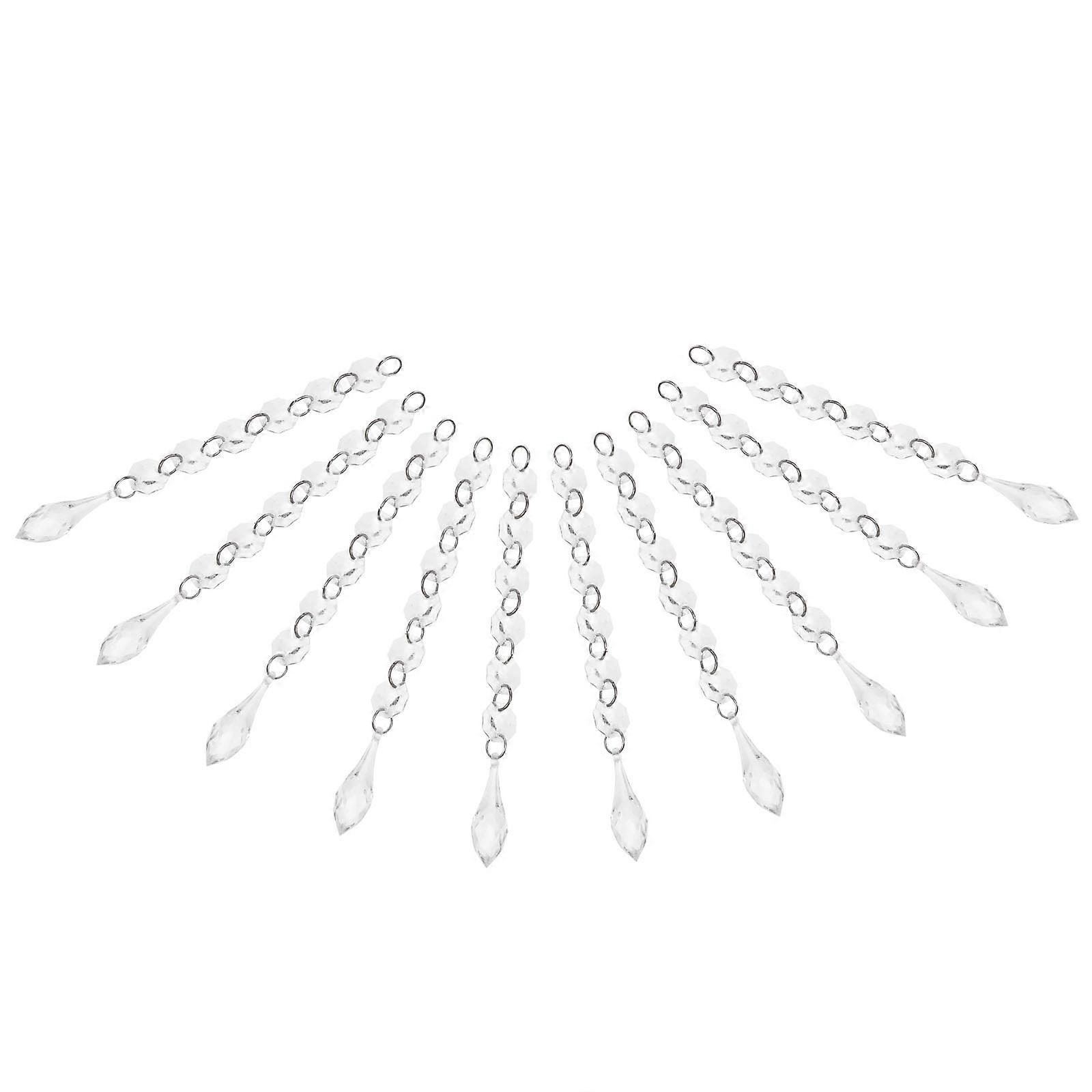 DIY Pendant Crystal Bead Chain for Decoration 40Pcs