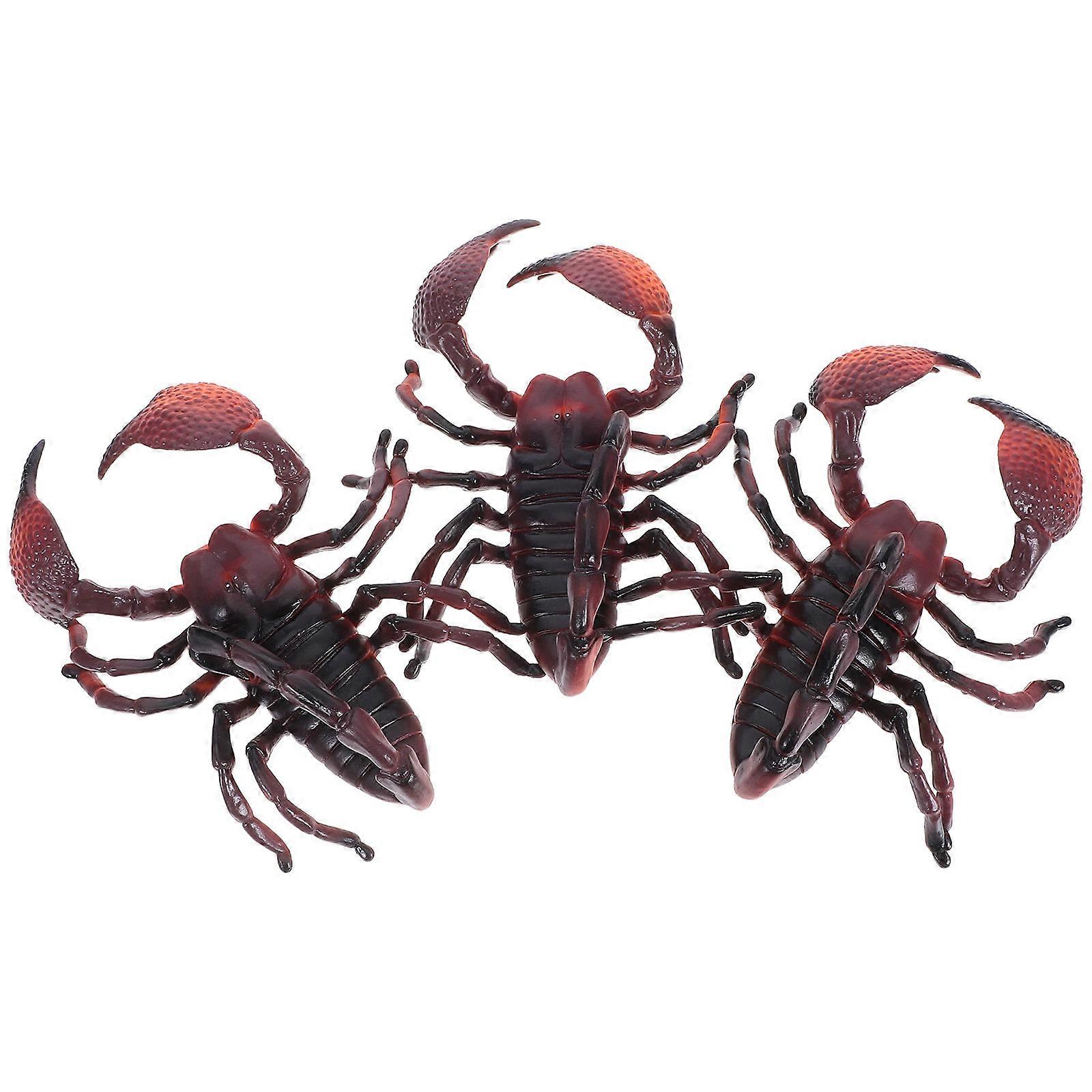 Lifelike Scorpion Sculpture Model for Nature Exploration 12Pcs