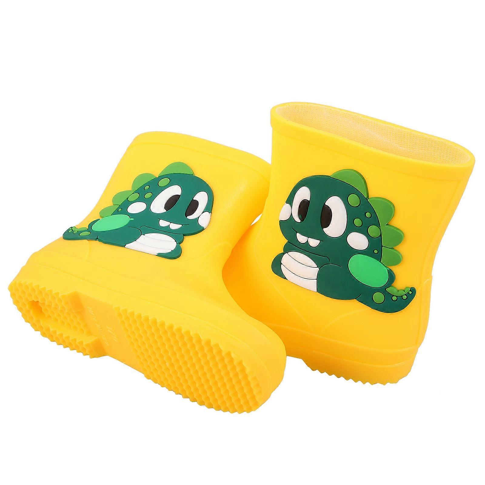 Kids Rain Boots Durable Rainproof Shoe with Anti-Skid Feature 2Pairs