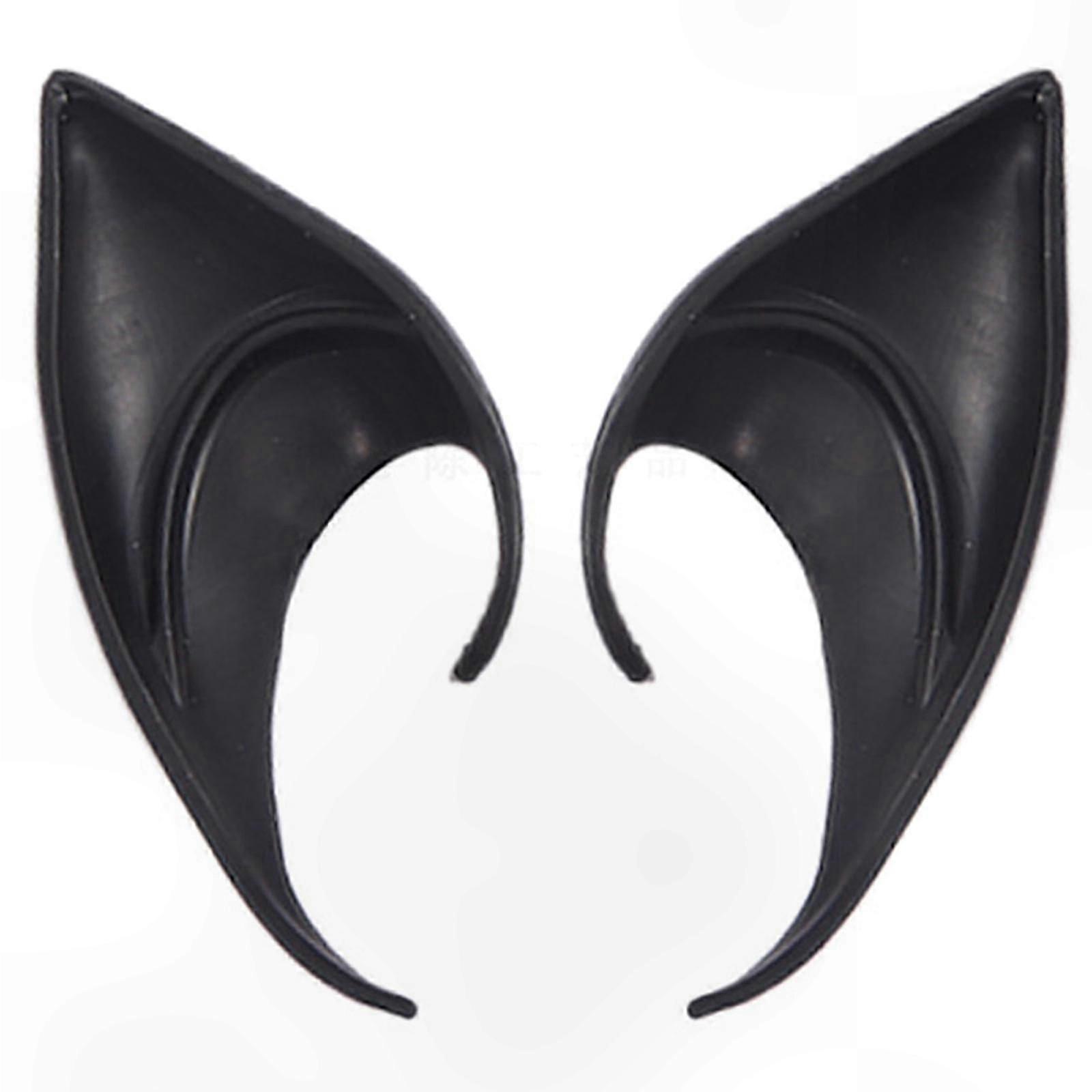 Pointed Ear Tips for Cosplay, Soft Fairy and Vampire Costume Accessories, 2 Pack for Halloween and Themed Parties