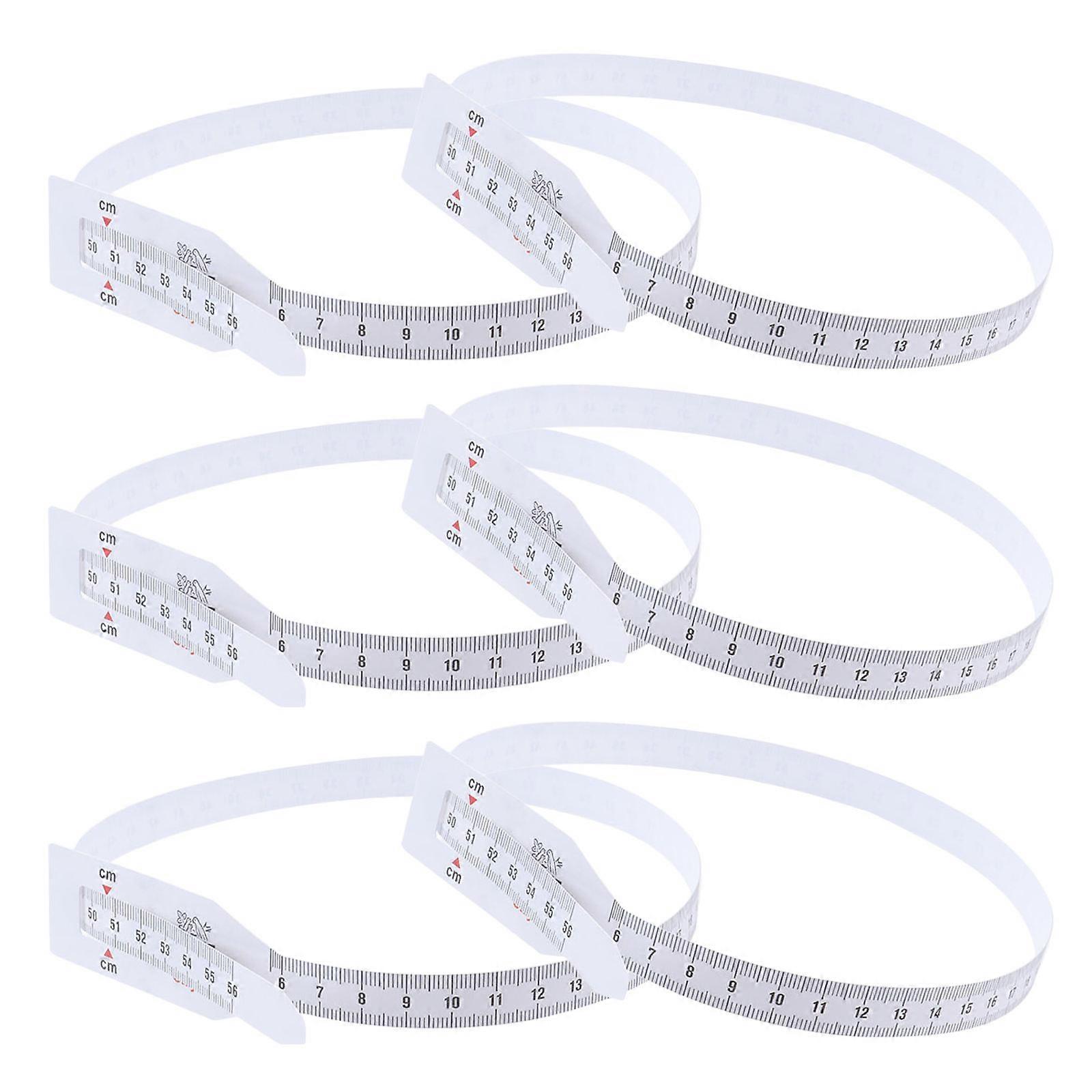 Infant Head Circumference Tape Measure Plastic Tool 24Pcs White
