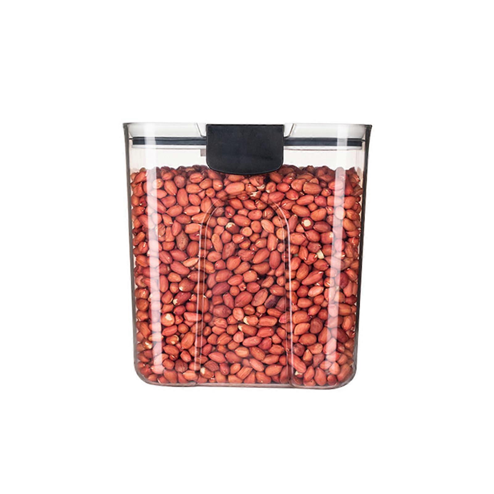 Cereal Storage Containers, Stackable Plastic Food Dispenser with Flip Lid, Large Multifunctional Organizer for Cereal