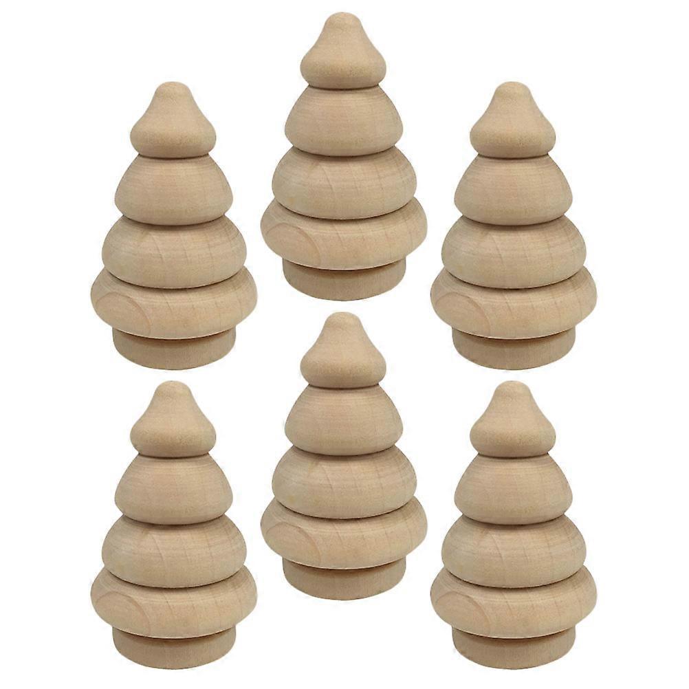 Handcraft Accessory Wooden Tree Decor for Decoration Use 12Pcs Blank