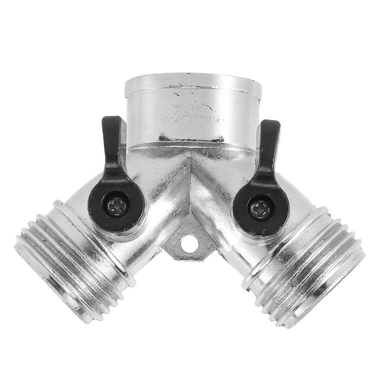 Silver Hose Quick Connector Three Way Connector for Watering 3Pcs Home Use