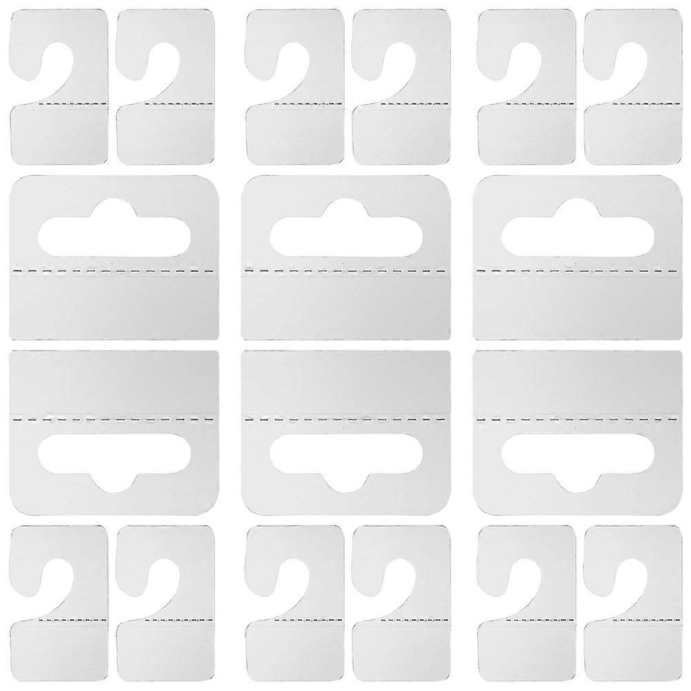 800 Pcs Durable Plastic Hooks Rectangular Hanging Tabs For Retail Display Office Organization 4.5X3.5CM