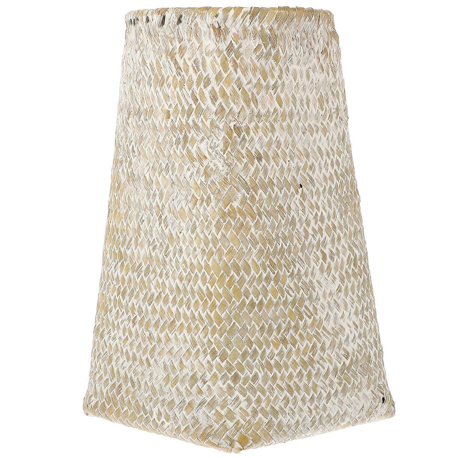 Vase à fleurs tissé ivoire à usage décoratif, 4 pots de fleurs séchées