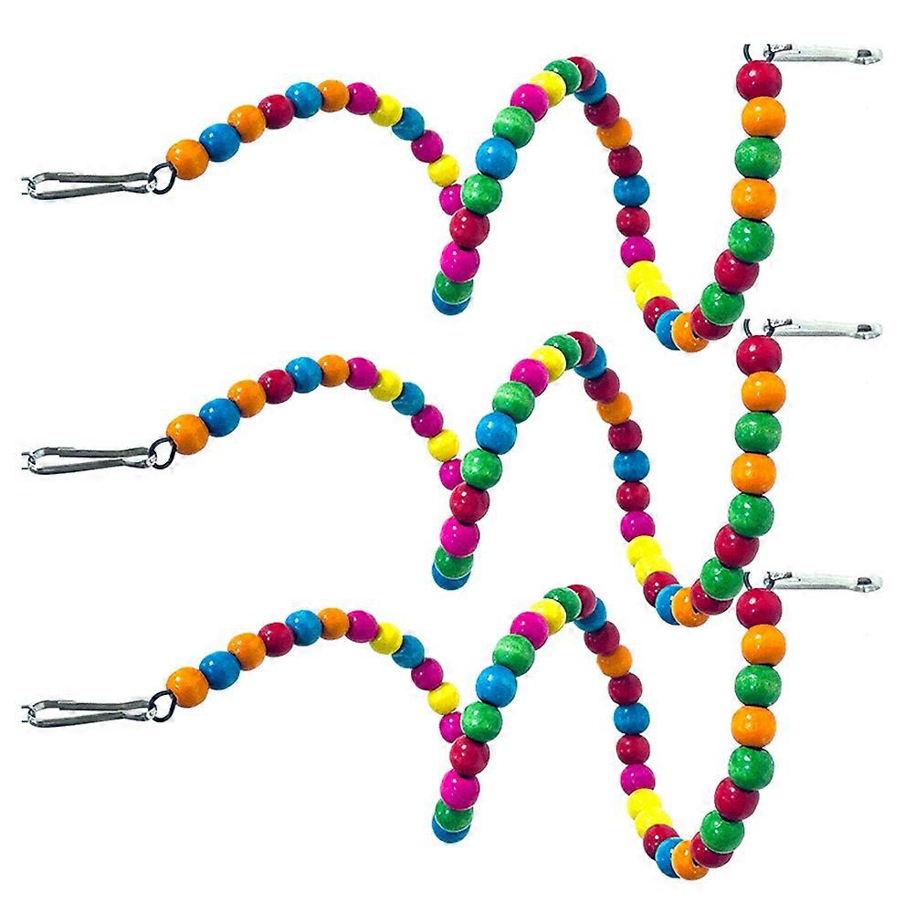 Chewing And Climbing Bird Toy 3Pcs Cage Enrichment Decor For Birds Shape