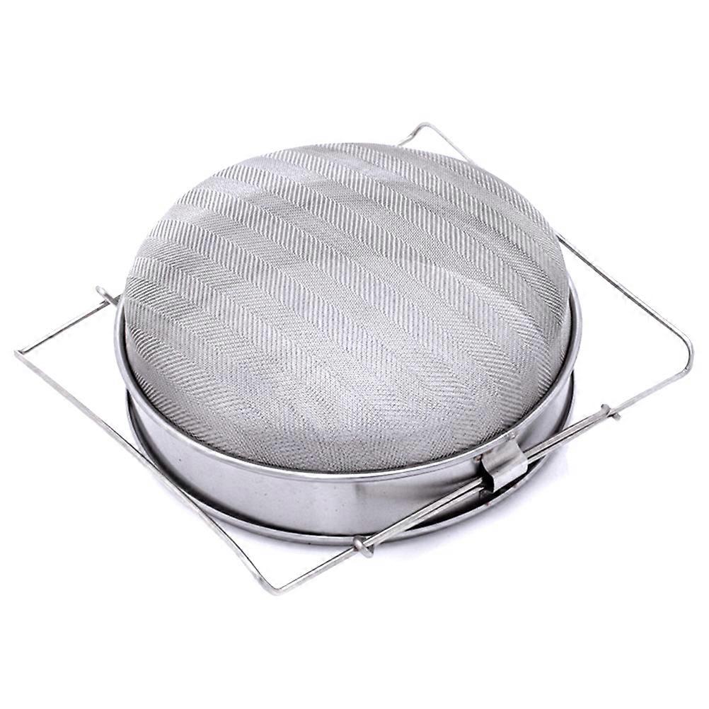 Double Layer Filter Stainless Steel Strainer Tools 9.4×9.4×3.9in Anti-Rust 1Pack