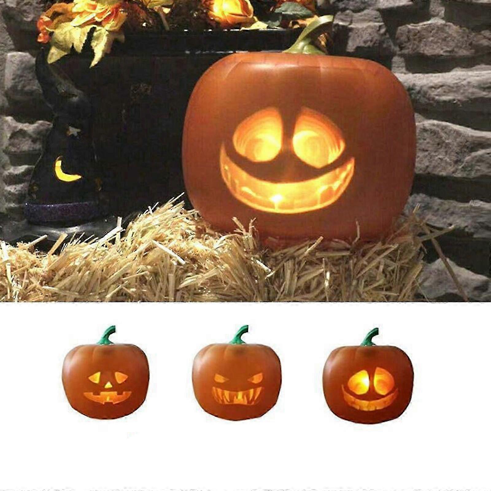 Gemmy Halloween Lightshow Projection Pumpkin Musical LED Light Set, 8-Lights 2025