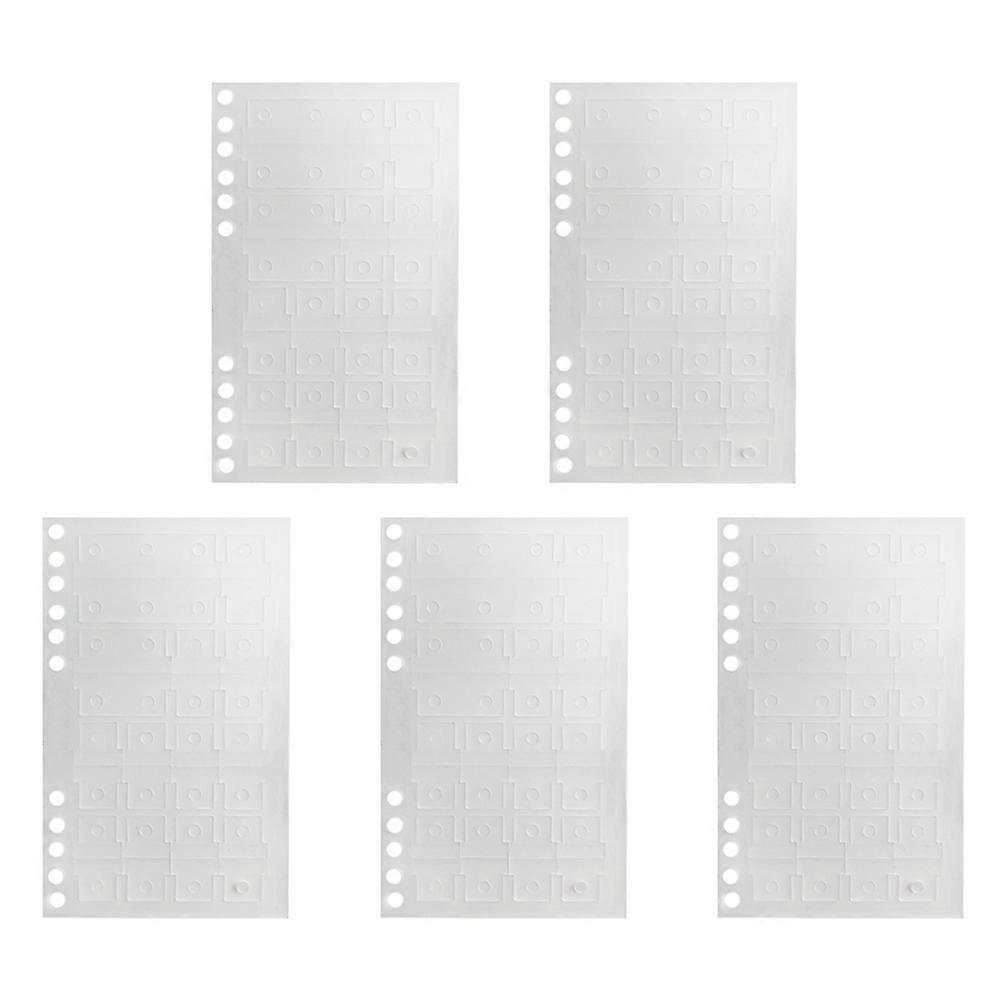 Index Tabs Self Adhesive Portable Sticky Tabs for Book Marking 5 Sheets