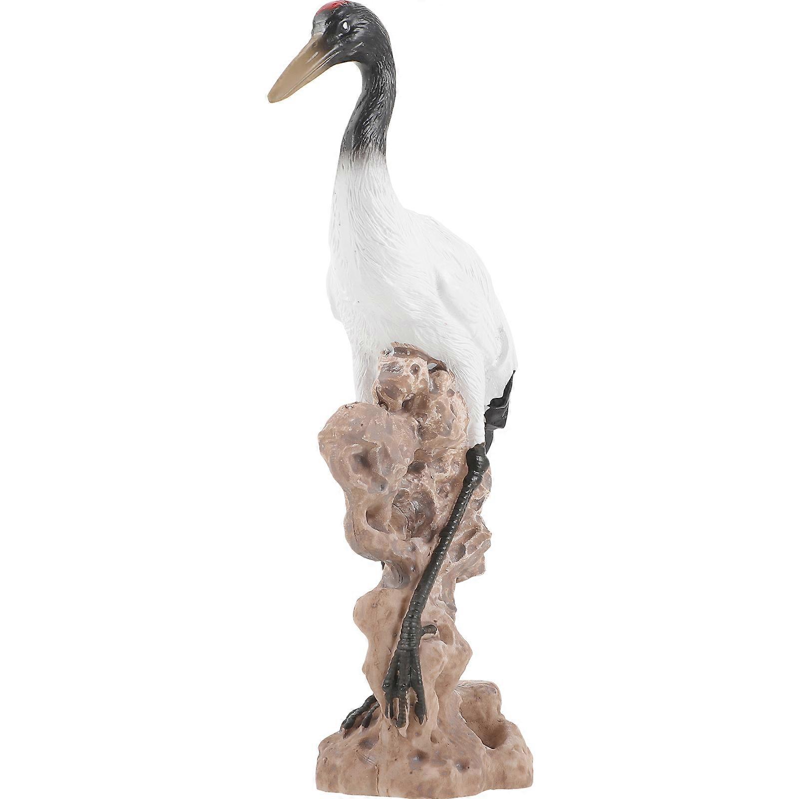 Simulation Crane Decor Resin Figurine for Decor 4Pcs Small Ornament