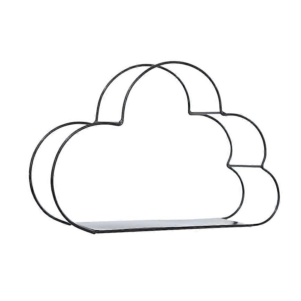 Newspaper Holder Cloud Shape Wire Book Rack for Desktop 3Pcs Black