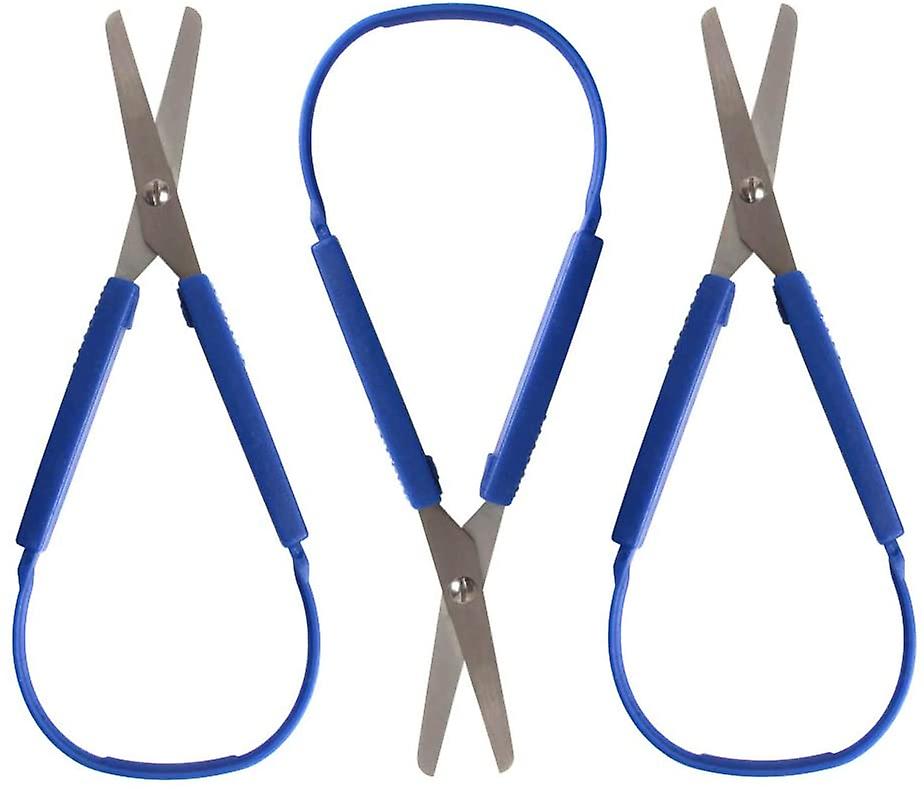 Sxbd Loop Scissors Grip Scissor 3 Pack For Teens And Adults,adaptive Design, Right And Lefty Support,easy-open