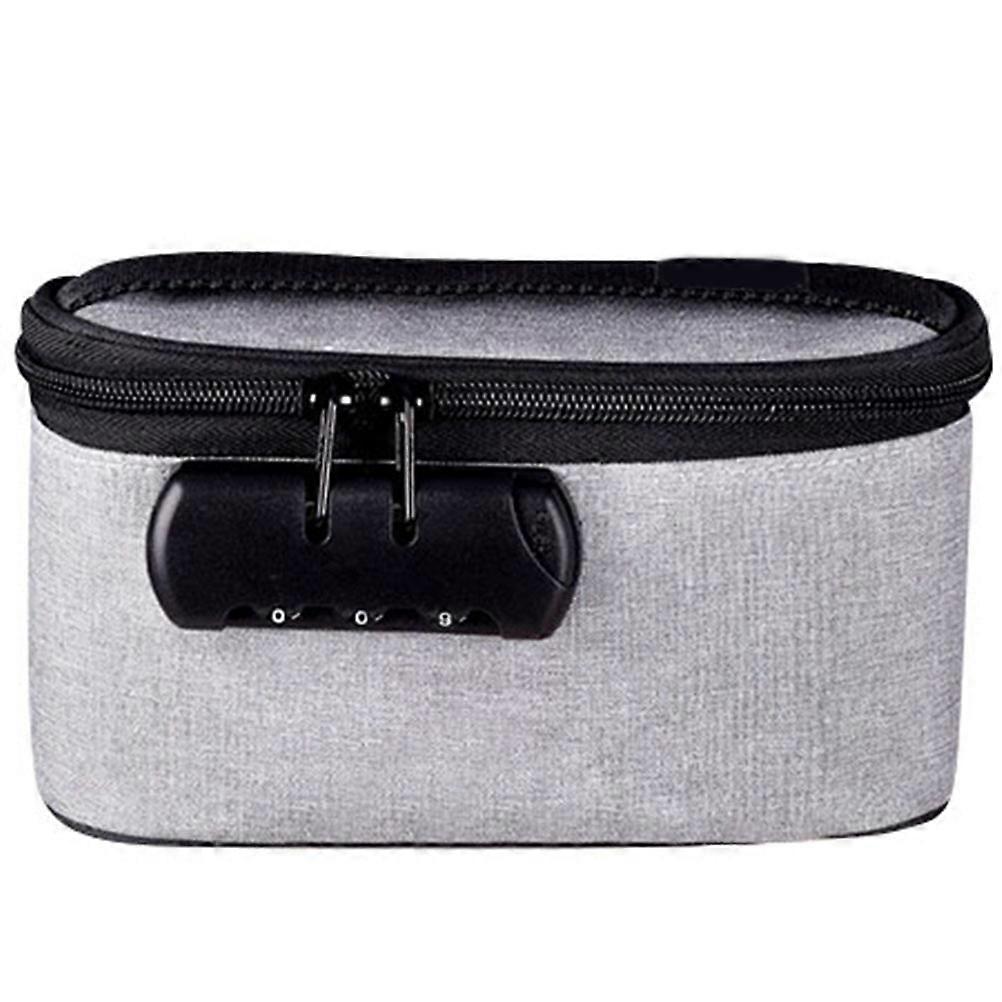 Stamper Storage Container Multifunctional Design For Professionals Business Users Grey 19x105x75cm Coded Lock 1Pack