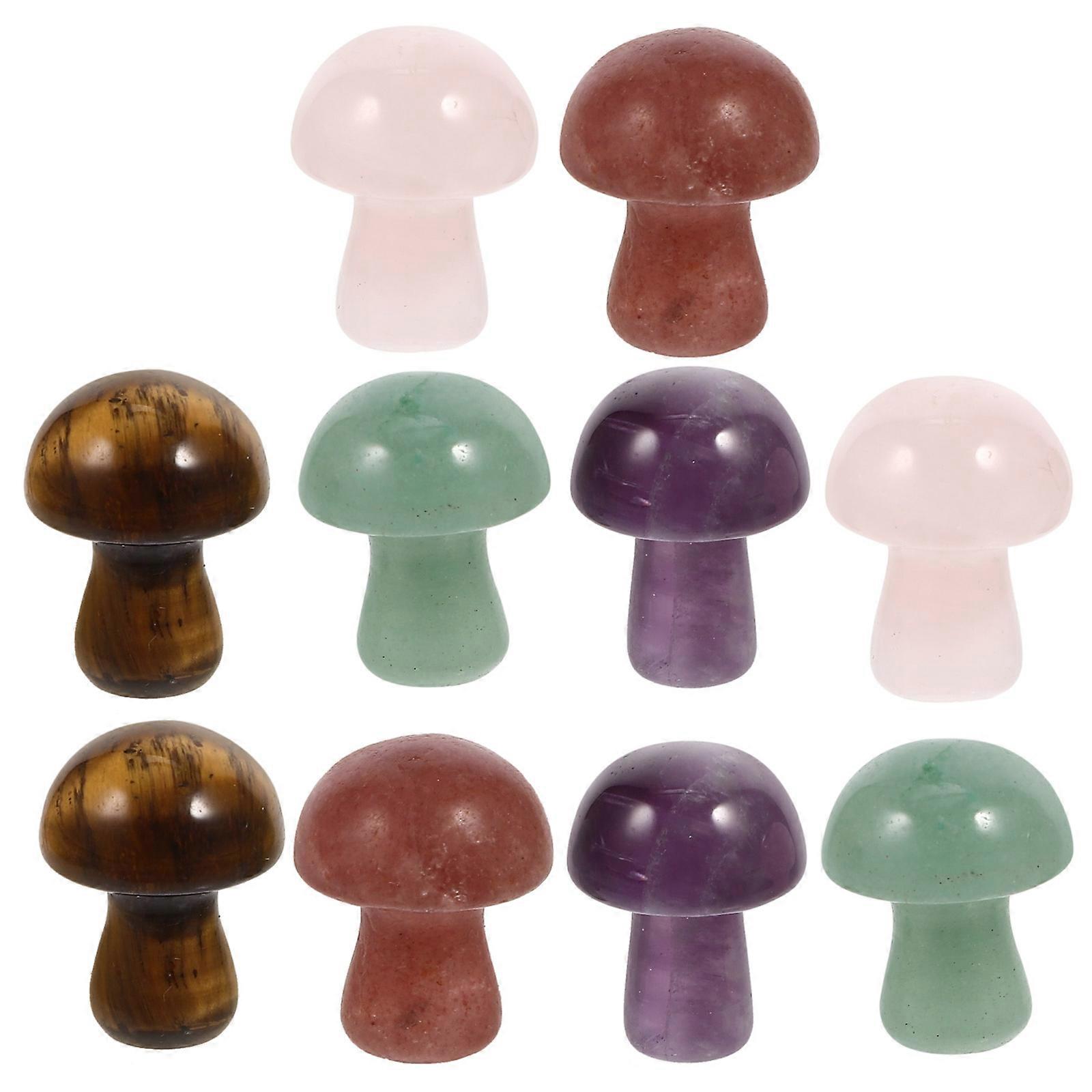 Mushroom Decor Mini Mushroom Charm for Decor 40Pcs Colorful Set