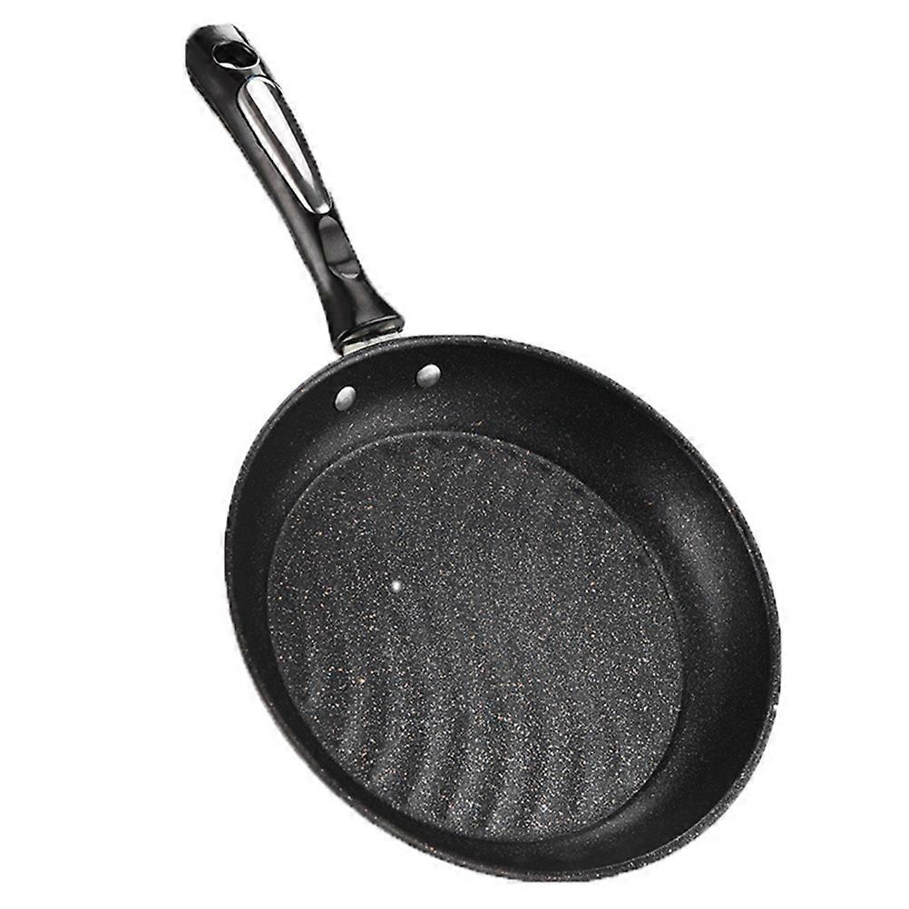 Maifan Stone Non-Stick Frying Pan for Home Use 1Pcs Black Flat Bottom