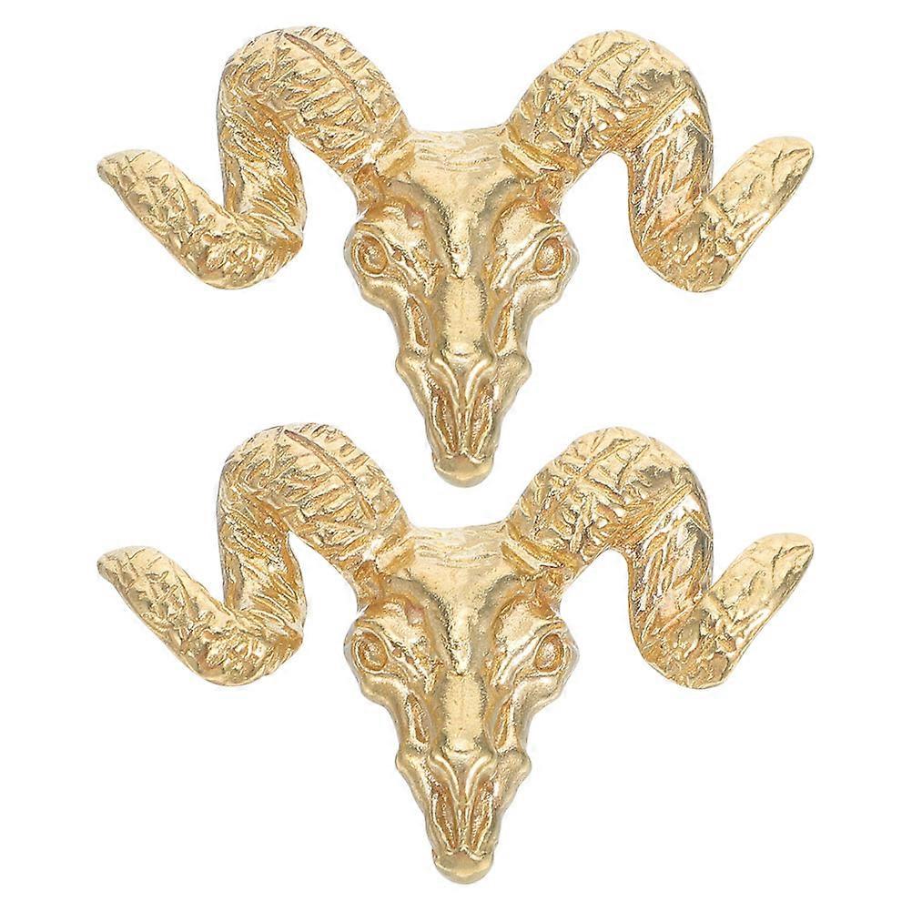 Cabinet Handle and Pulls Brass Knobs Western Fantasy Decorative Hardware 2Pcs