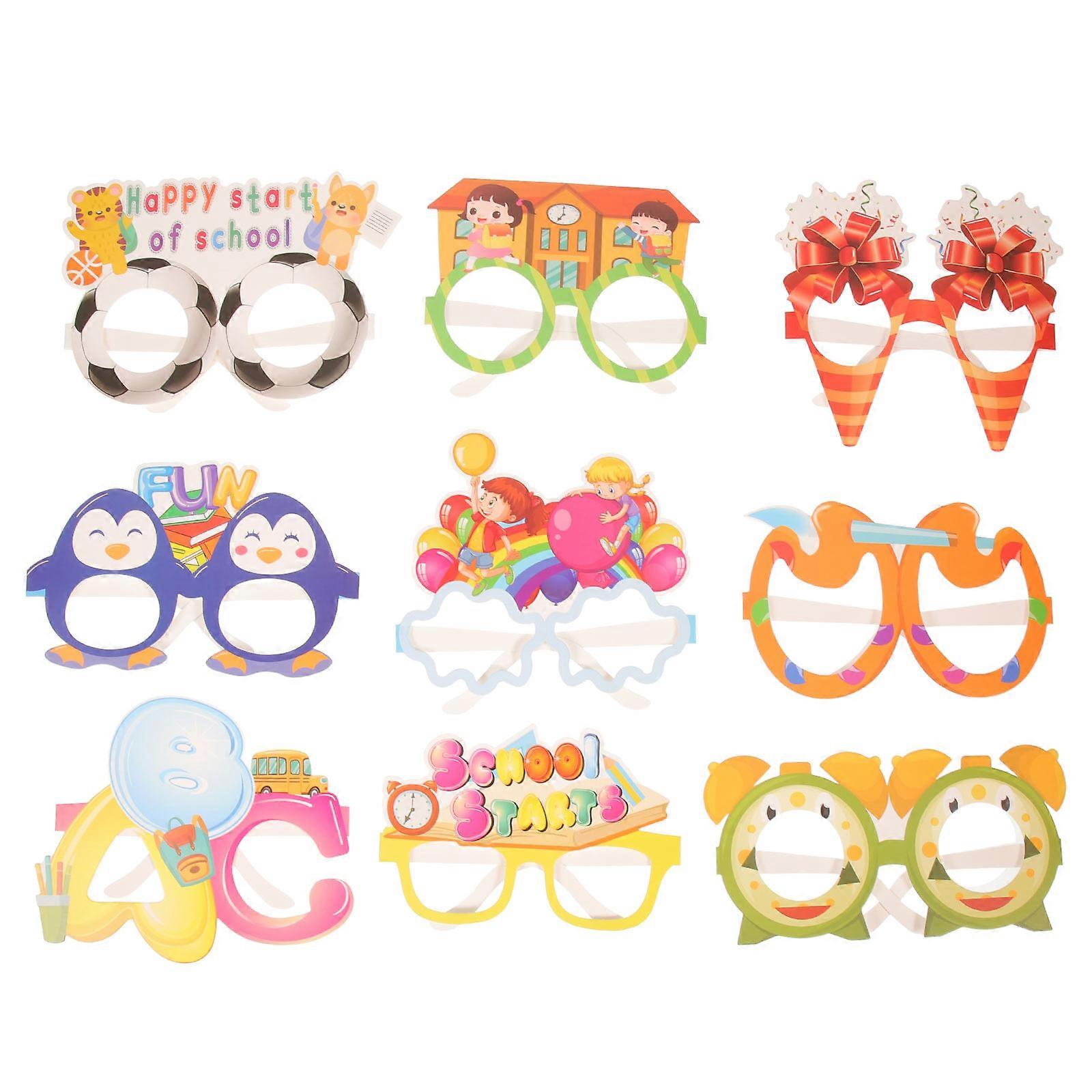 Decorative Paper Eyeglasses for School Party Use 18Pcs