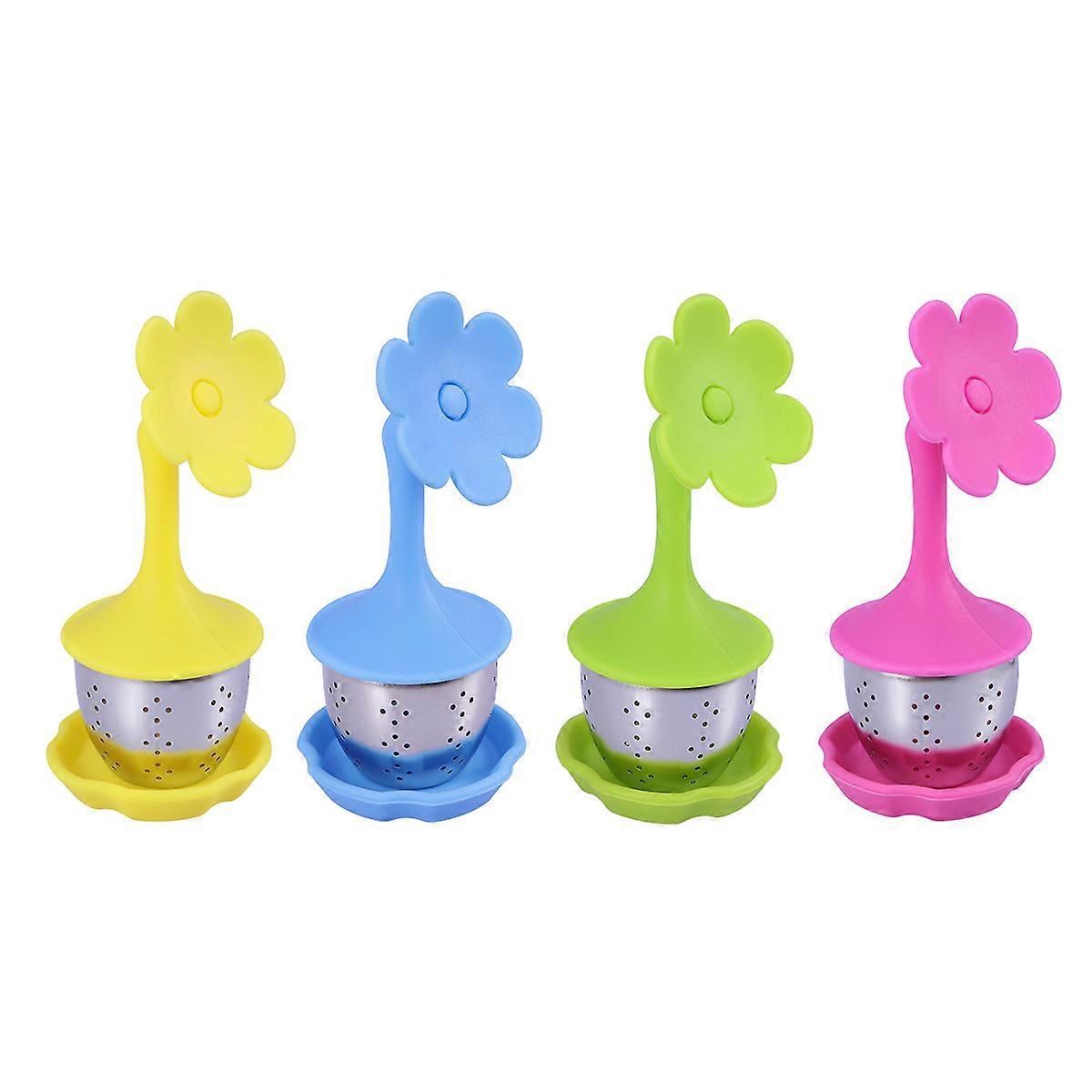 Premium Flower Tea Infuser Fine Mesh with 8Pcs for Home Use