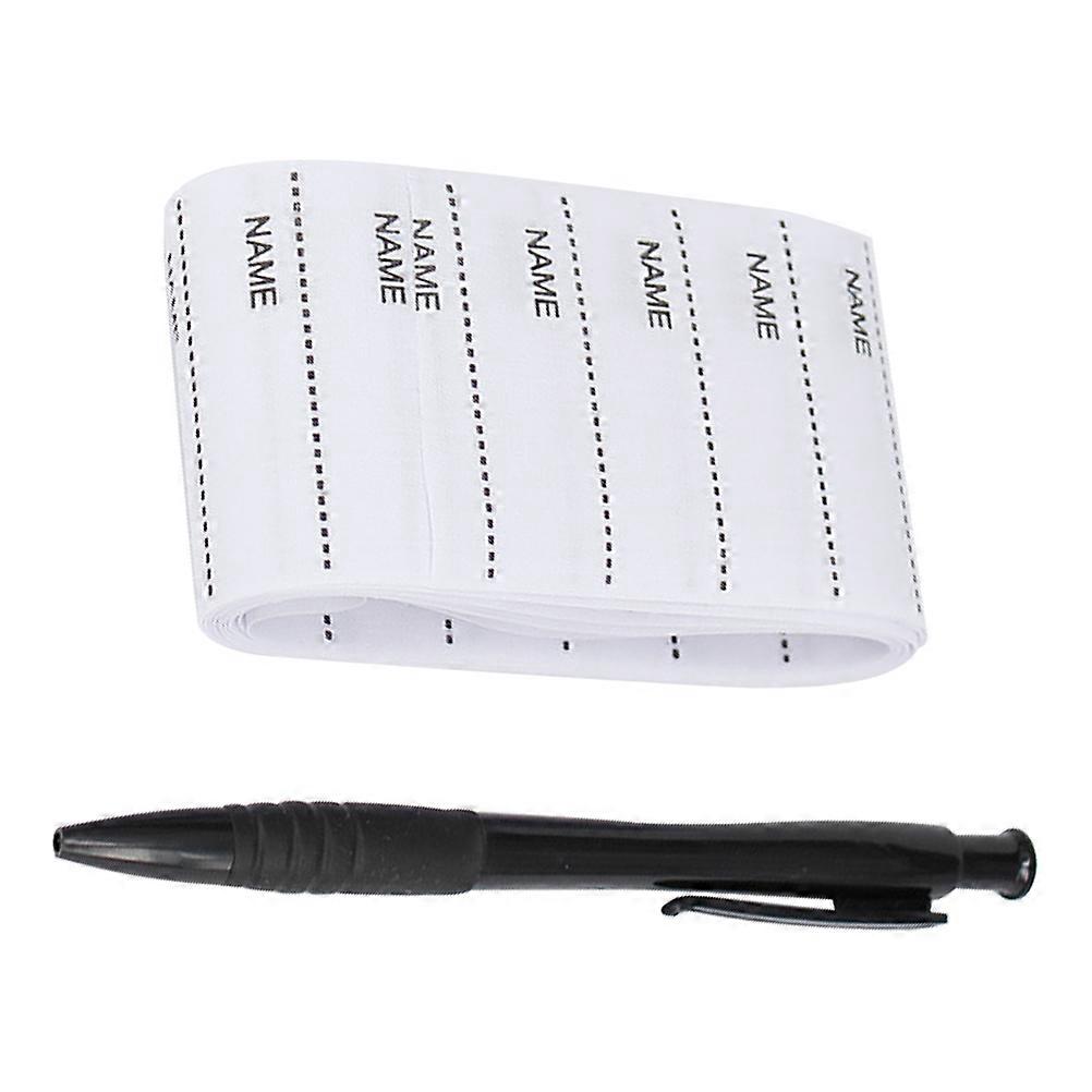 Colorblind Name Sticker White Clothes Labels for Marking 200Pcs