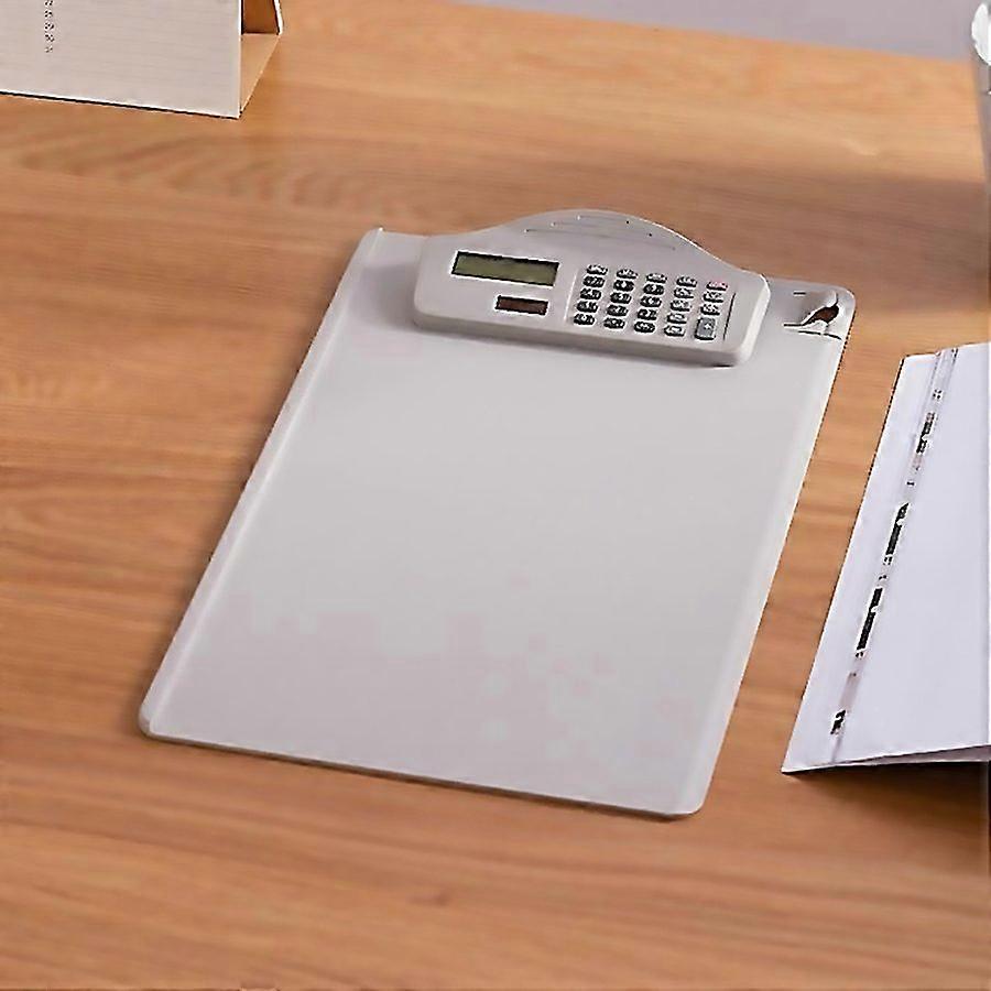 For A4 Multifunction Folder With Calculator Ruler Writing Board File Storage Plastic Splint