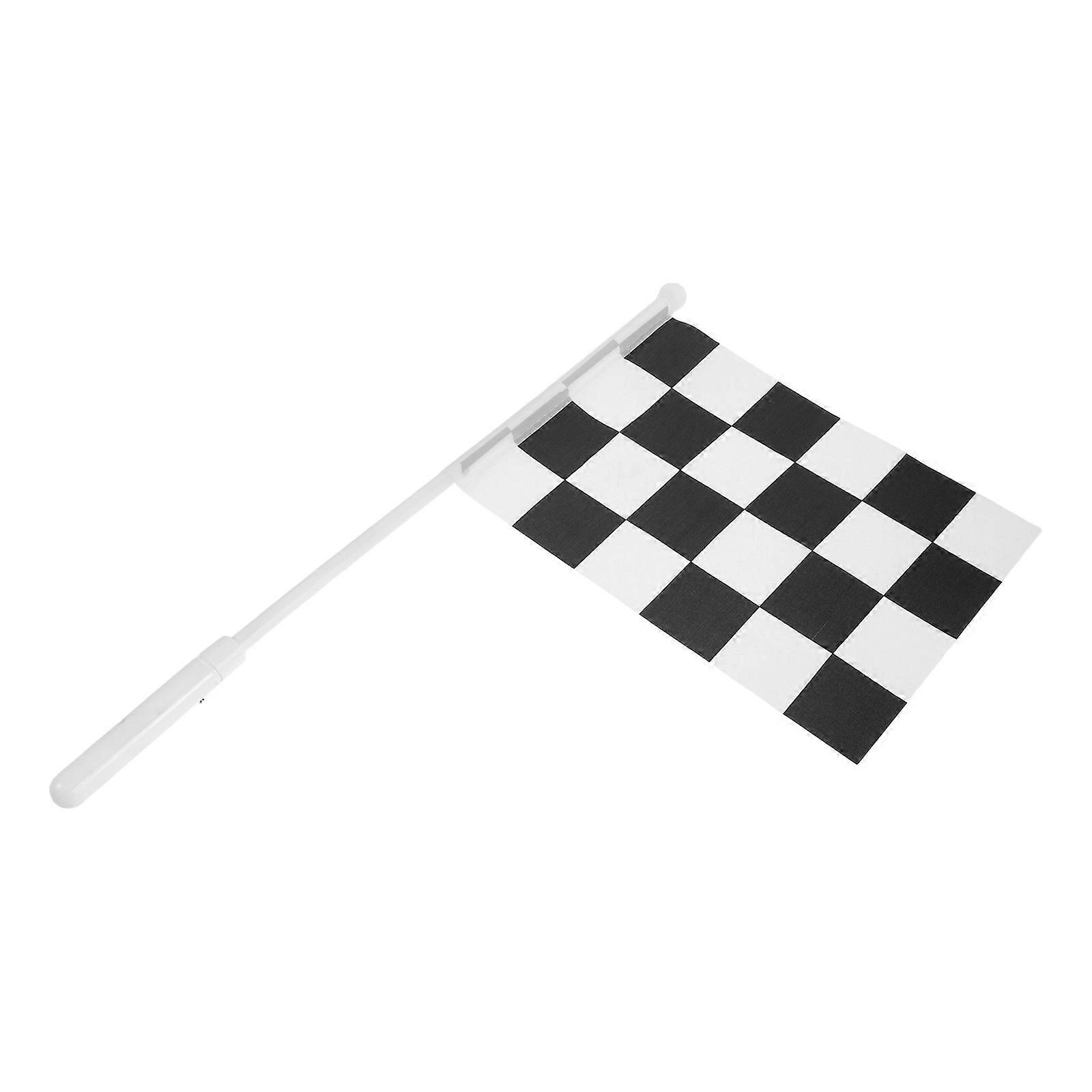 Mini Racing Flag Light Up Checkered Flag Hand Waving 4Pcs for Night Events