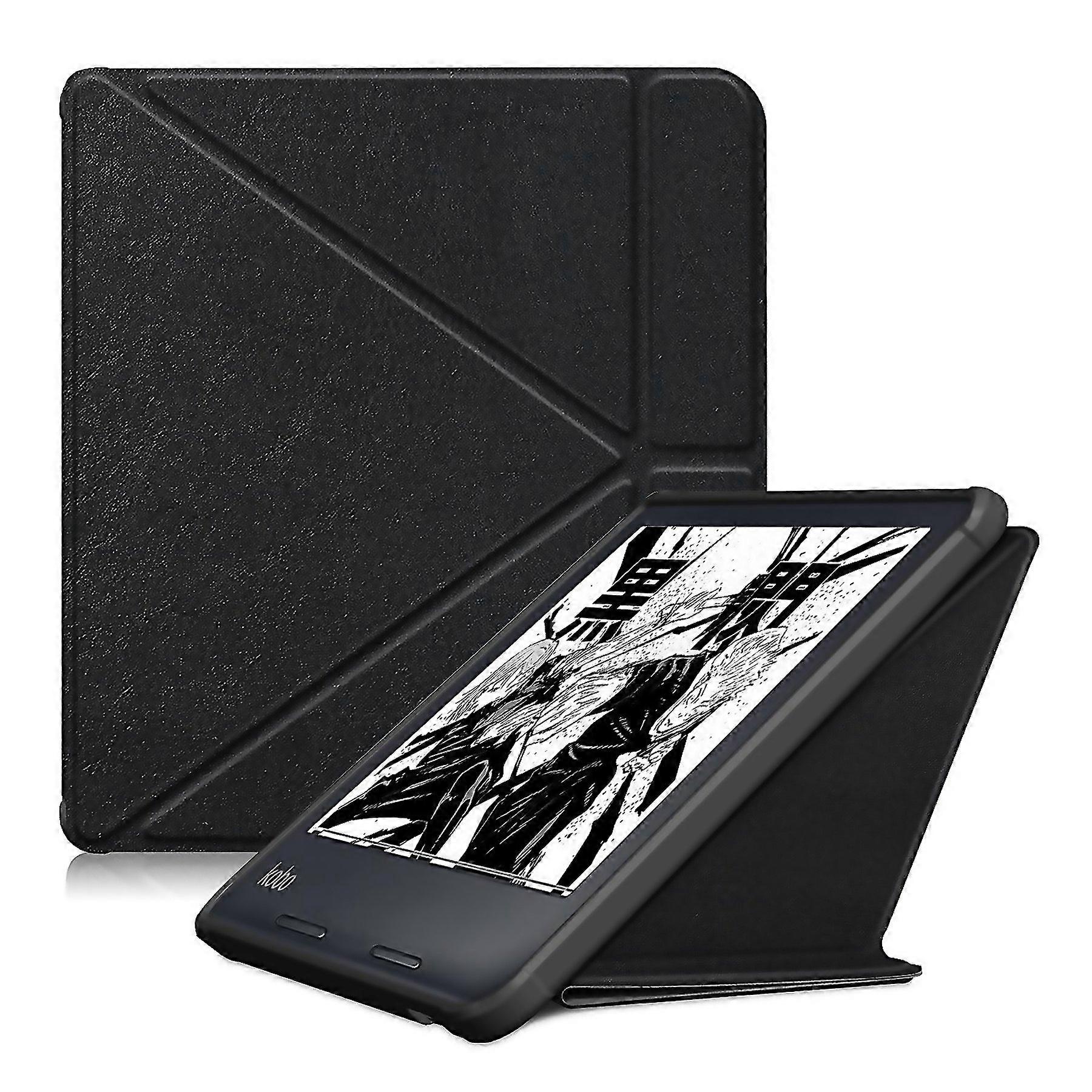 For Solid Color Deformation Tpu Leather Smart Tablet Case For Kobo Libra Colour Crafted With Attenti