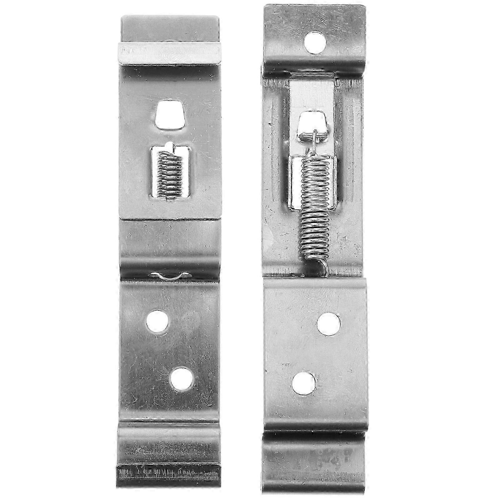 2pcs License Plate Brackets Spring Loaded Number Plate Clamps for Trailers Caravan