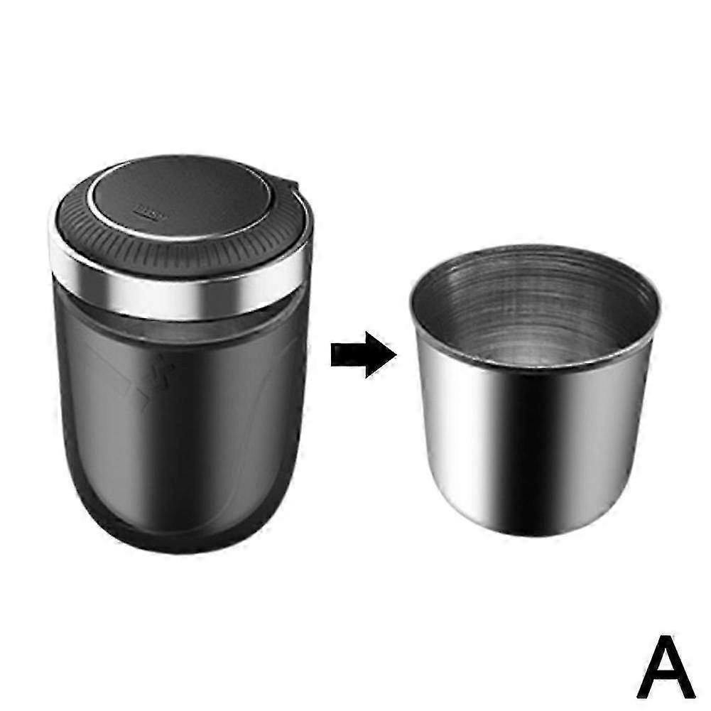 LED Car Ashtray with Light, Portable Cigarette Cup Ash Holder for Auto