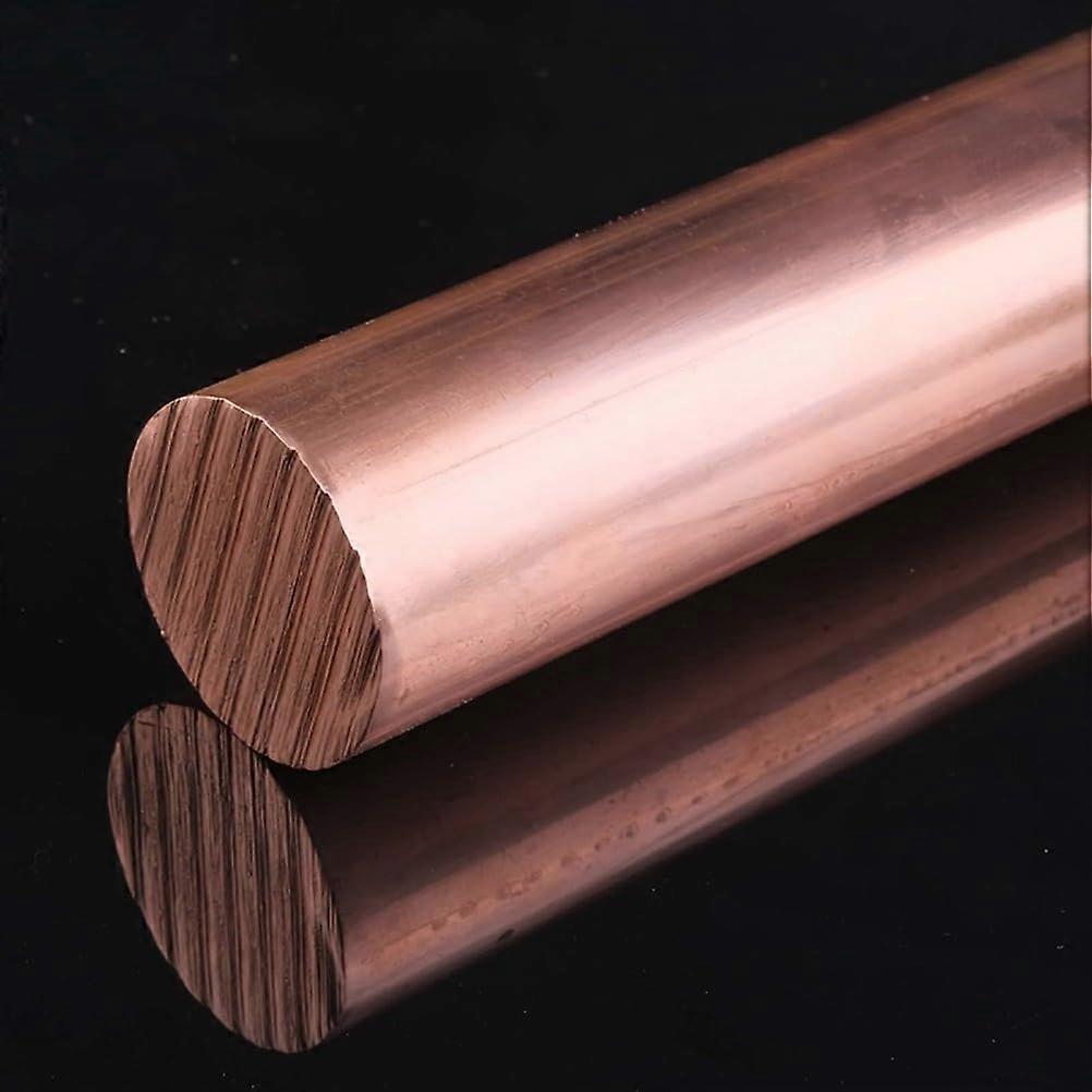 T2 Copper Rod 99.9% Cu, 2 Pcs, 500mm Length, 5mm Dia, Solid Round Bar For Electrical, Welding, DIY, Metalworking
