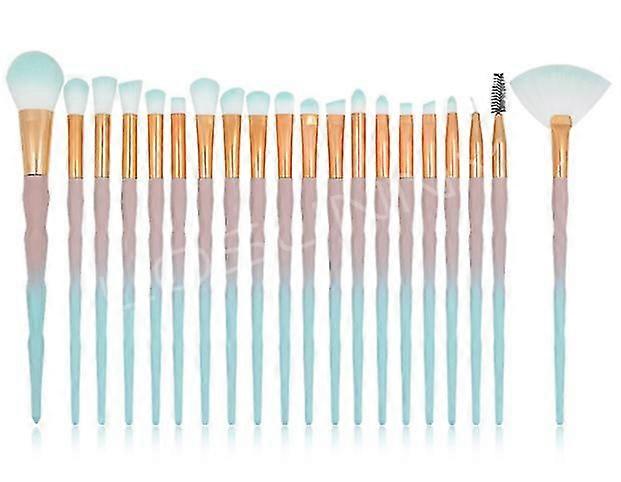 20pcs Unicorn Makeup Brushes Set, Powder Foundation, Eyeshadow(brown)