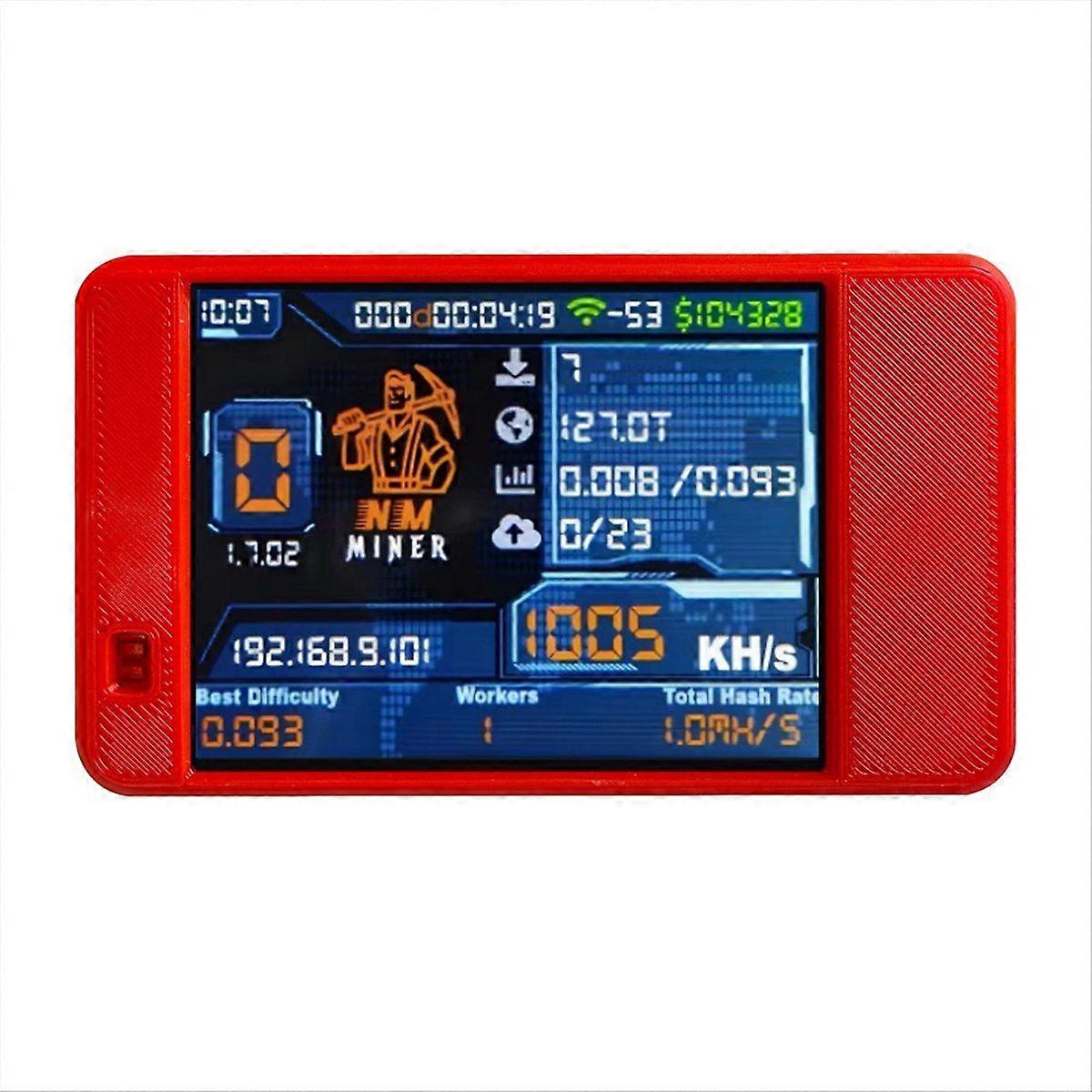 NMMiner NerdMiner Upgrade 992 /S Hashrate ESP32-2432S028 2.8In Display CYD Colorful Case Bitcoin Cr