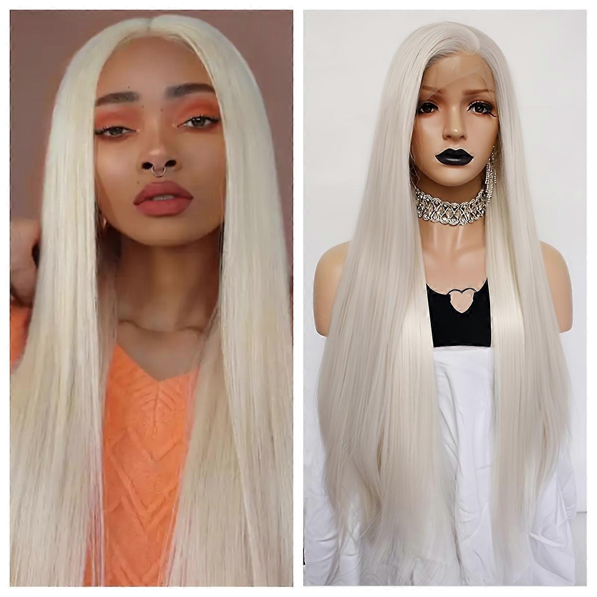 13 * 3.5 * 1 T-Shaped Synthetic Lace Front Wig Long Natural Loose Wavy Lace Front Wig Suitable For Women's Daily Gatherings Wig