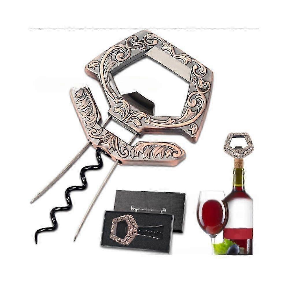 3 in 1 Ah So Two Prong Wine Opener & Cork Remover for Older & Fragile Corks - Easy Uncorking for Connoisseurs
