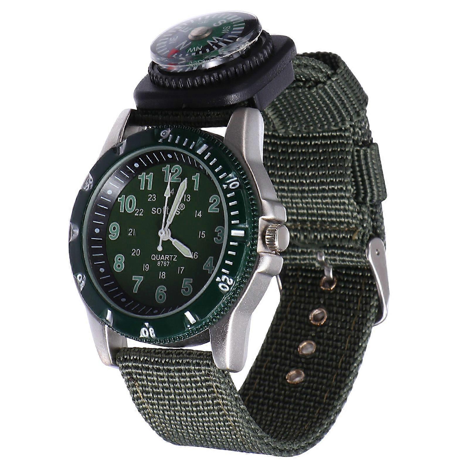 1 Pc Étanche Enfants Montre Lumineuse Disruptive Pattern Quartz Montre