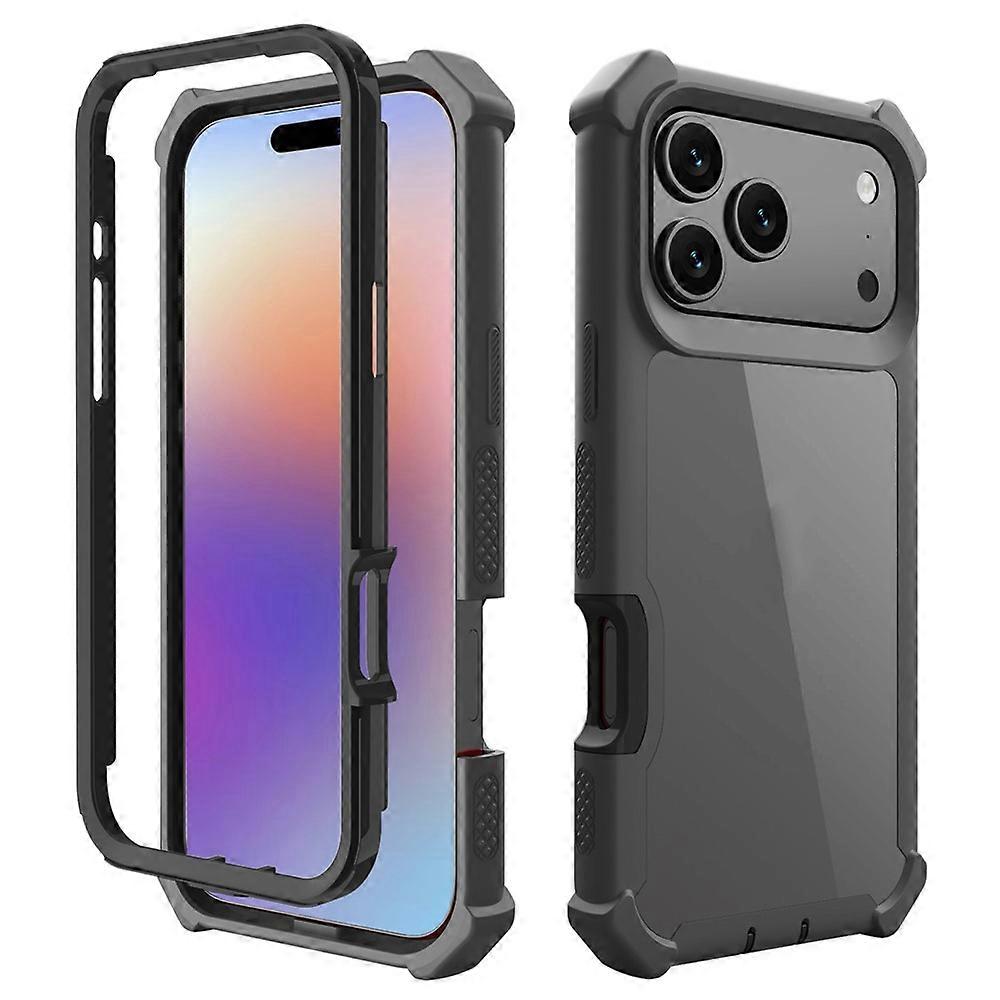 Compatible For iPhone 17 Pro Max Case Reinforced Corner Design TPU + PC Shockproof Phone Cover