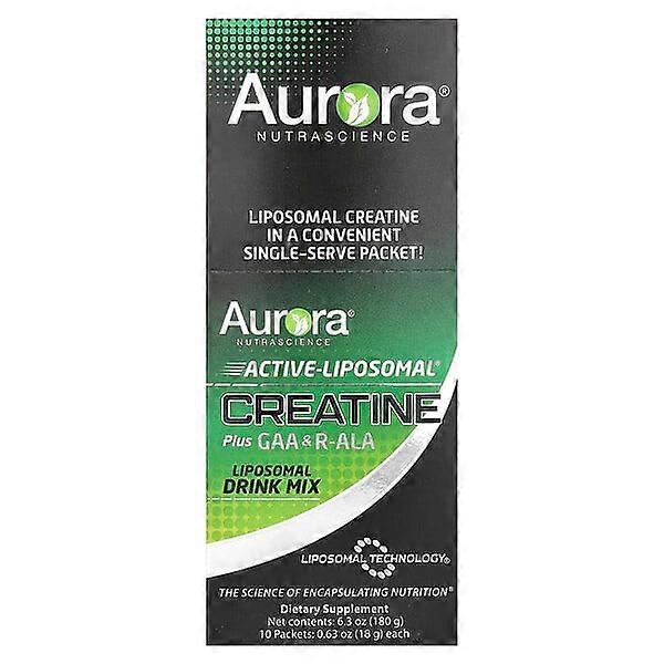 Aurora Nutrascience, Active-LiposomalÃÂÃÂÃÂÃÂÃÂÃÂÃÂÃÂ® Creatine Plus GAA & R-ALA, 10 Packets 0.63 oz (18 g) Each