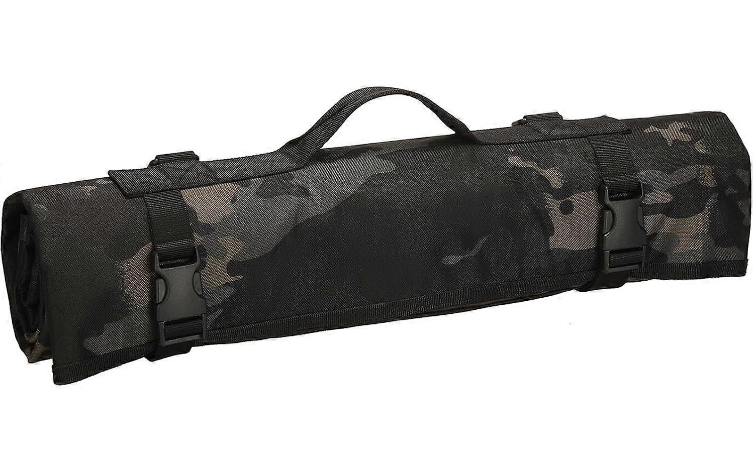 Tactical Prone Padded Shooting Mat RollUp Extra Large Outdoor Waterproof Green with MOLLE Webbing