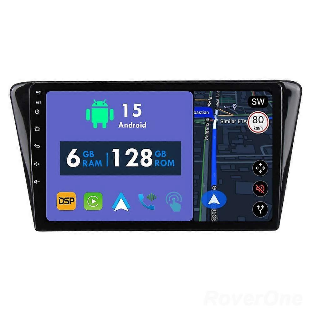 Car Radio 6G+128G CarPlay GPS Navigation Head Unit for Peugeot 408 2014 - 2018 Android Auto Bluetooth Stereo Touch Screen