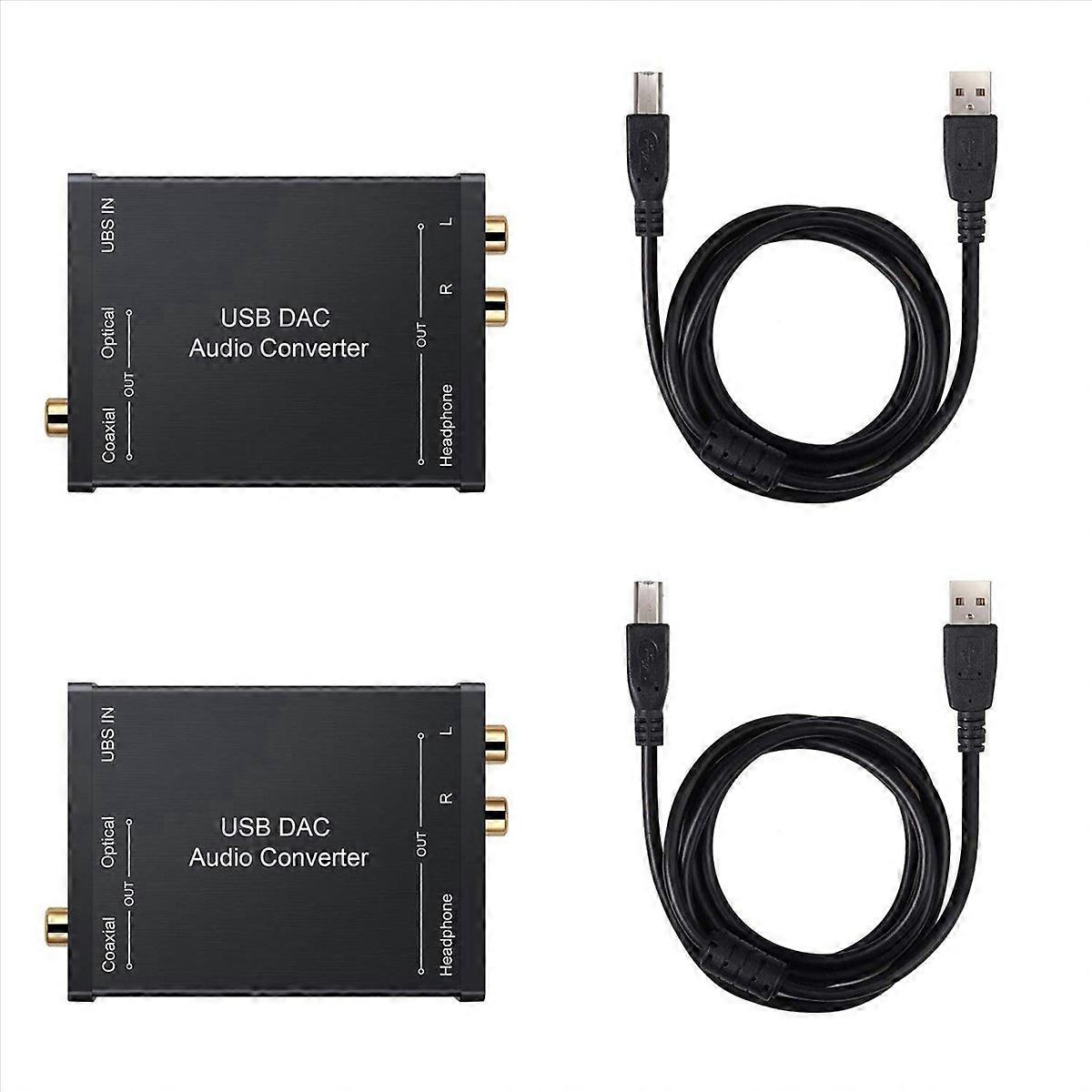 USB to SPDIF Coaxial and 3.5mm Jack Converter for 