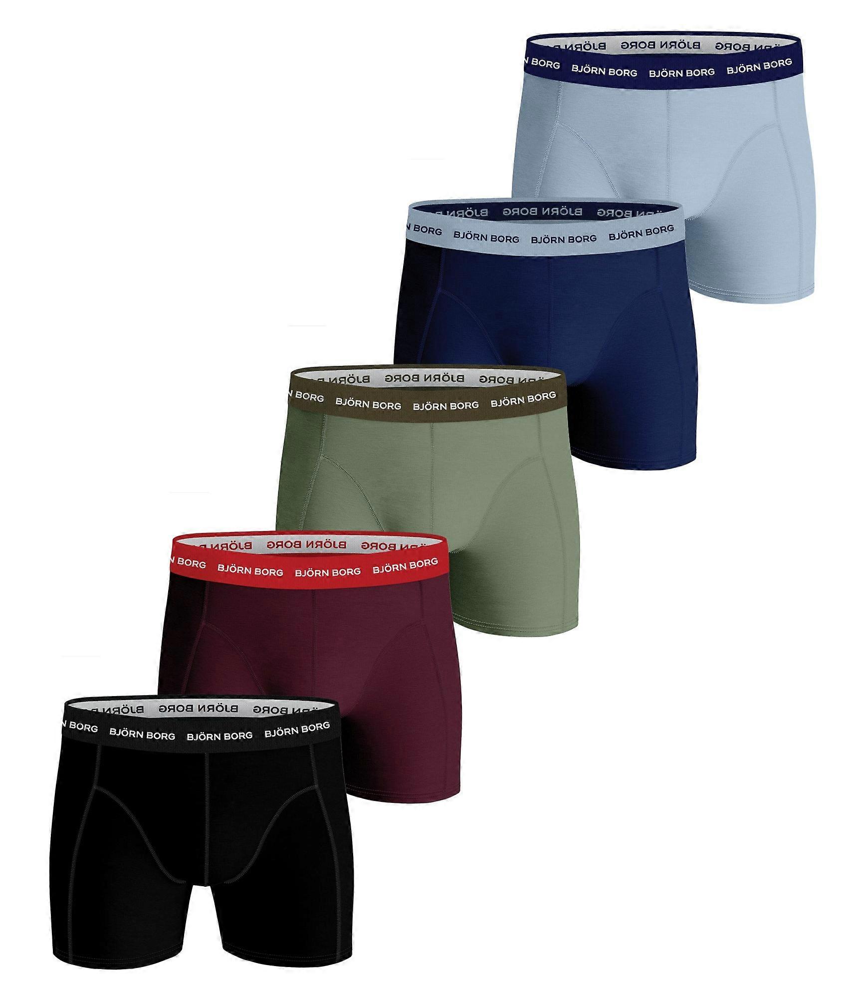 Bjorn Borg Mens Essential Boxer Shorts 5 Pack