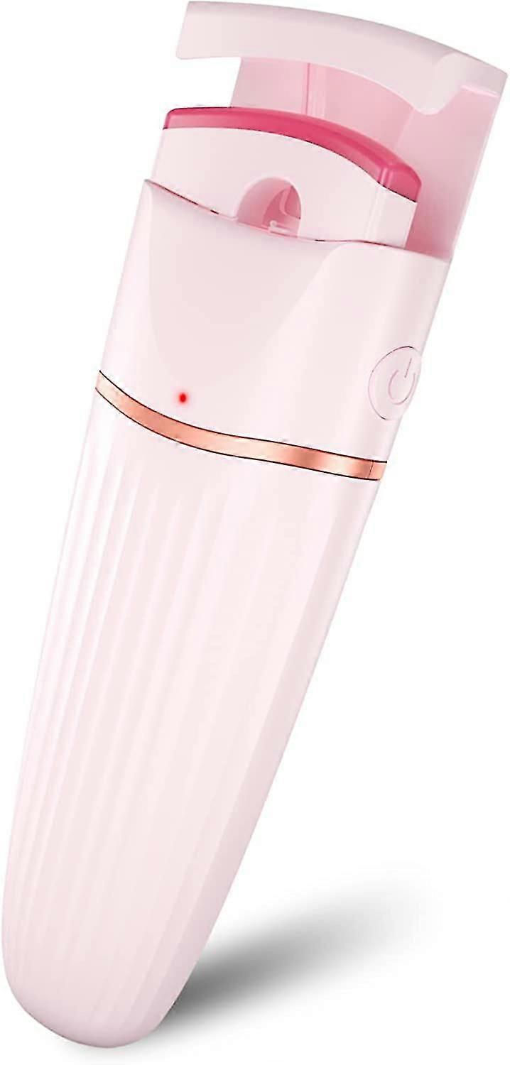 Heated Eyelash Curler, Usb Rechargeable With Silicone Pad