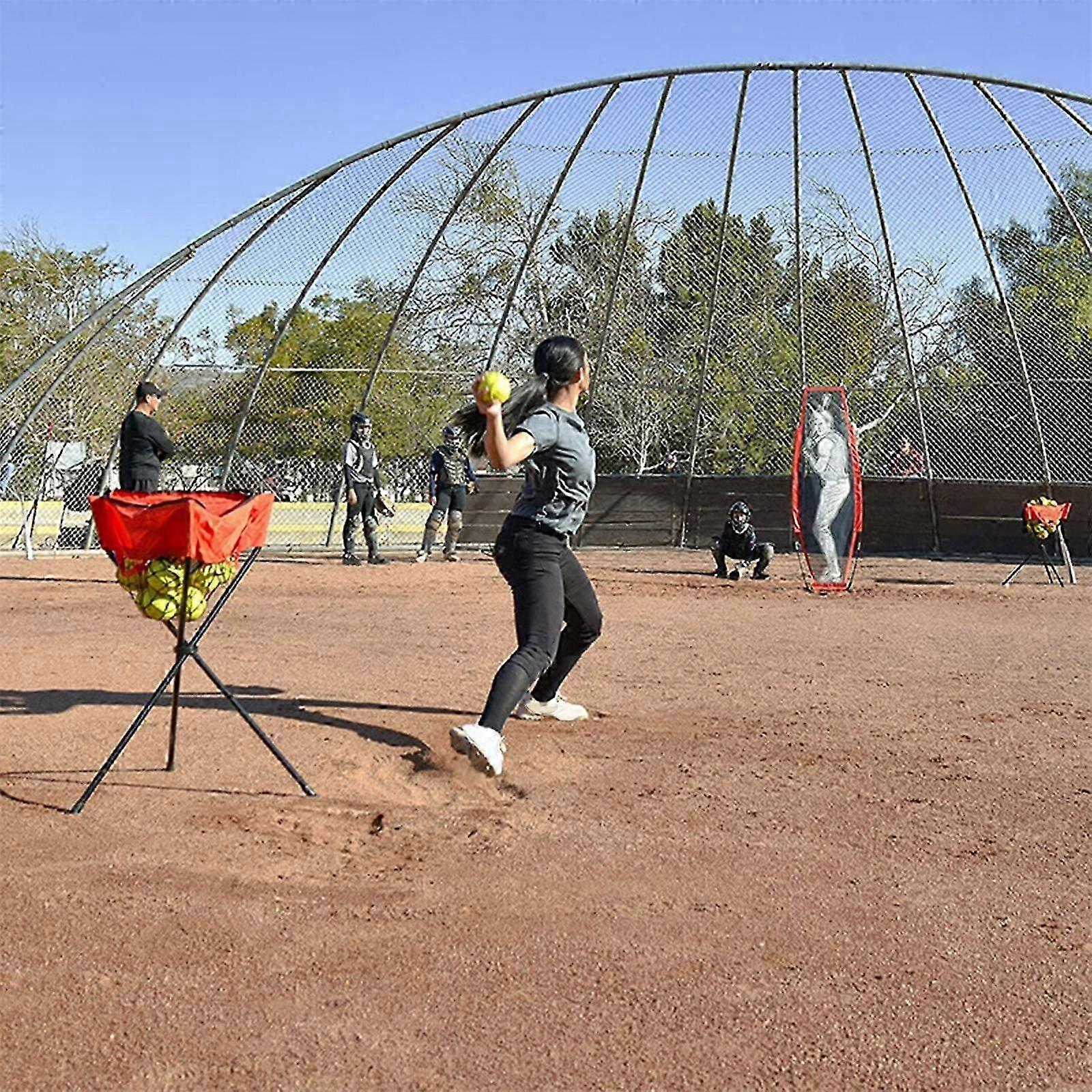 Baseball Pitching Dummy Batter Portable Pitching Training Without Rack