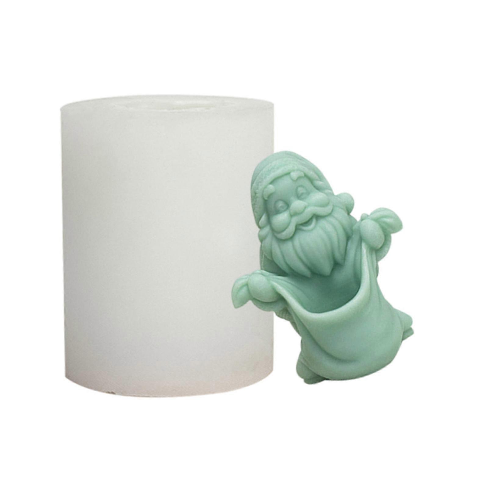 Christmas Dwarf Silicone Candle Molds for Candle Soap Making Epoxy Resin Silicone Molds for Home Decoration Multicolor