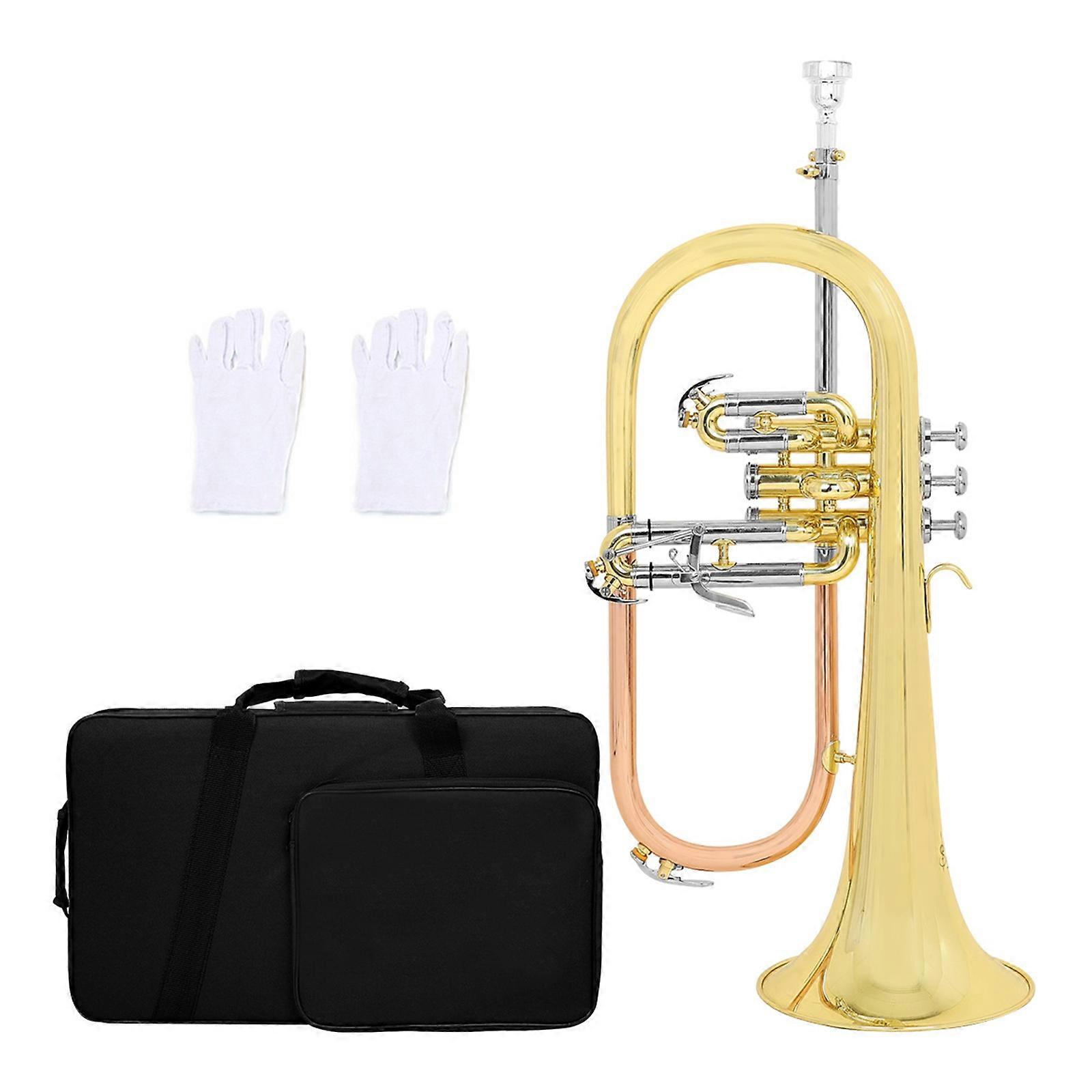 Professional Bb Trumpet Rich Resonant Sound Precisions Crafted Brass Texture Suitable for Musicians and Ensembles Multicolor
