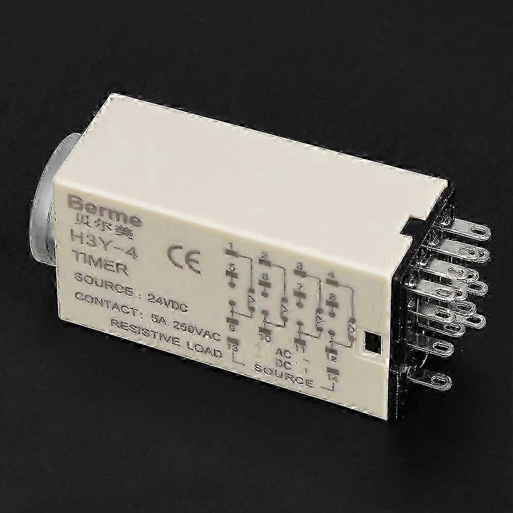 Time relay switch for H3Y-4 with 14-pin 24VDC delay timer