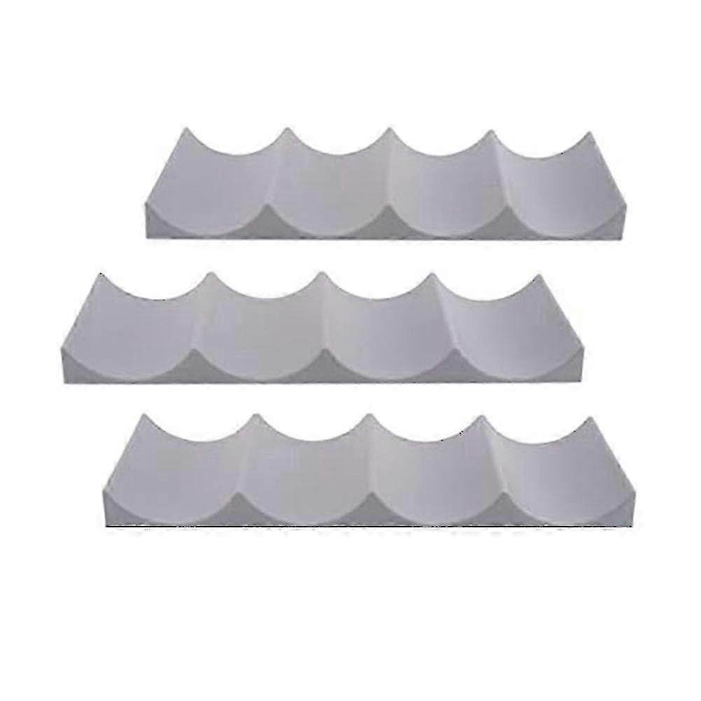 3 Pcs Red Wine Display Stacking Bottle Rack Suitable suitable for Kitchen Bar Hotel Multi- Stacking Display Rack, Gray