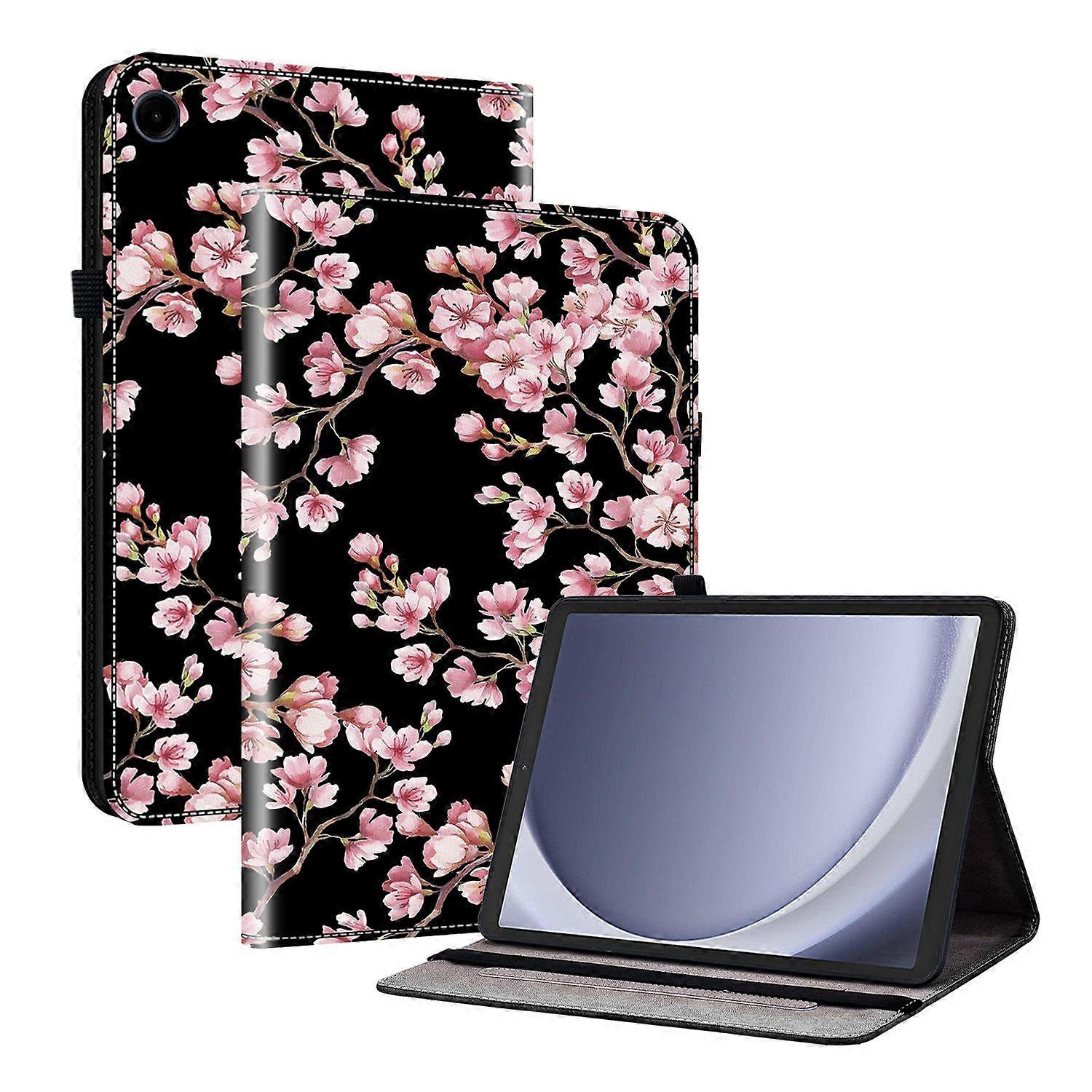 For Samsung Galaxy Tab A11/ A9 Leather Case Pattern Printed Stand Tablet Cover with Card Slots